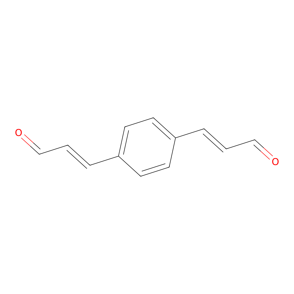 1,4-Bis(2-formylethenyl)benzene molecular structure, CAS 3049-37-4