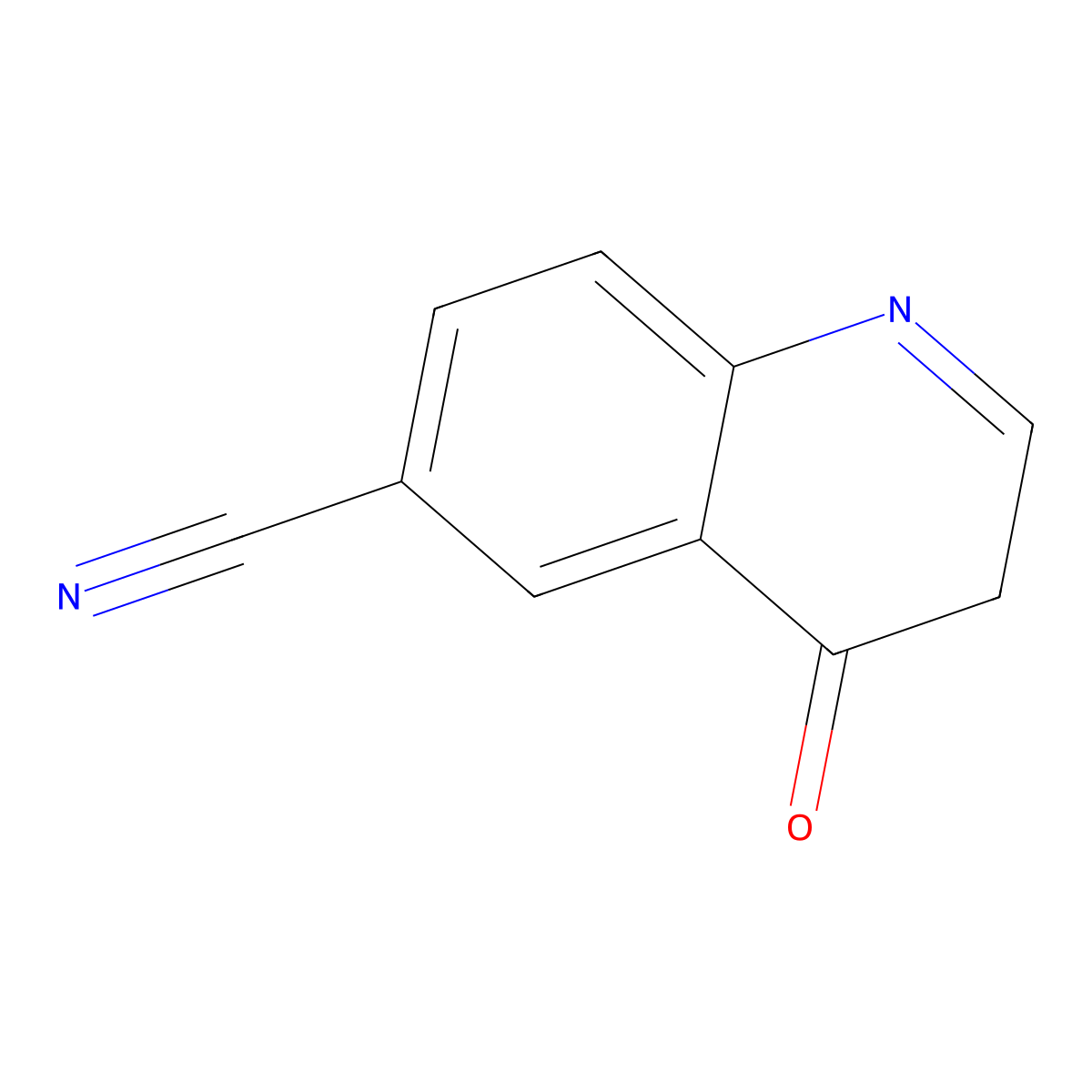 4-Oxo-3,4-dihydroquinoline-6-carbonitrile molecular structure, CAS 304904-62-9