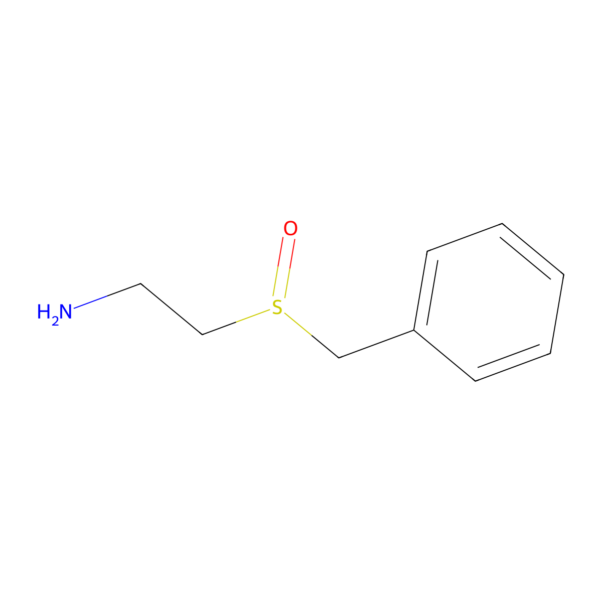 2-Phenylmethanesulfinylethan-1-amine molecular structure, CAS 30491-32-8