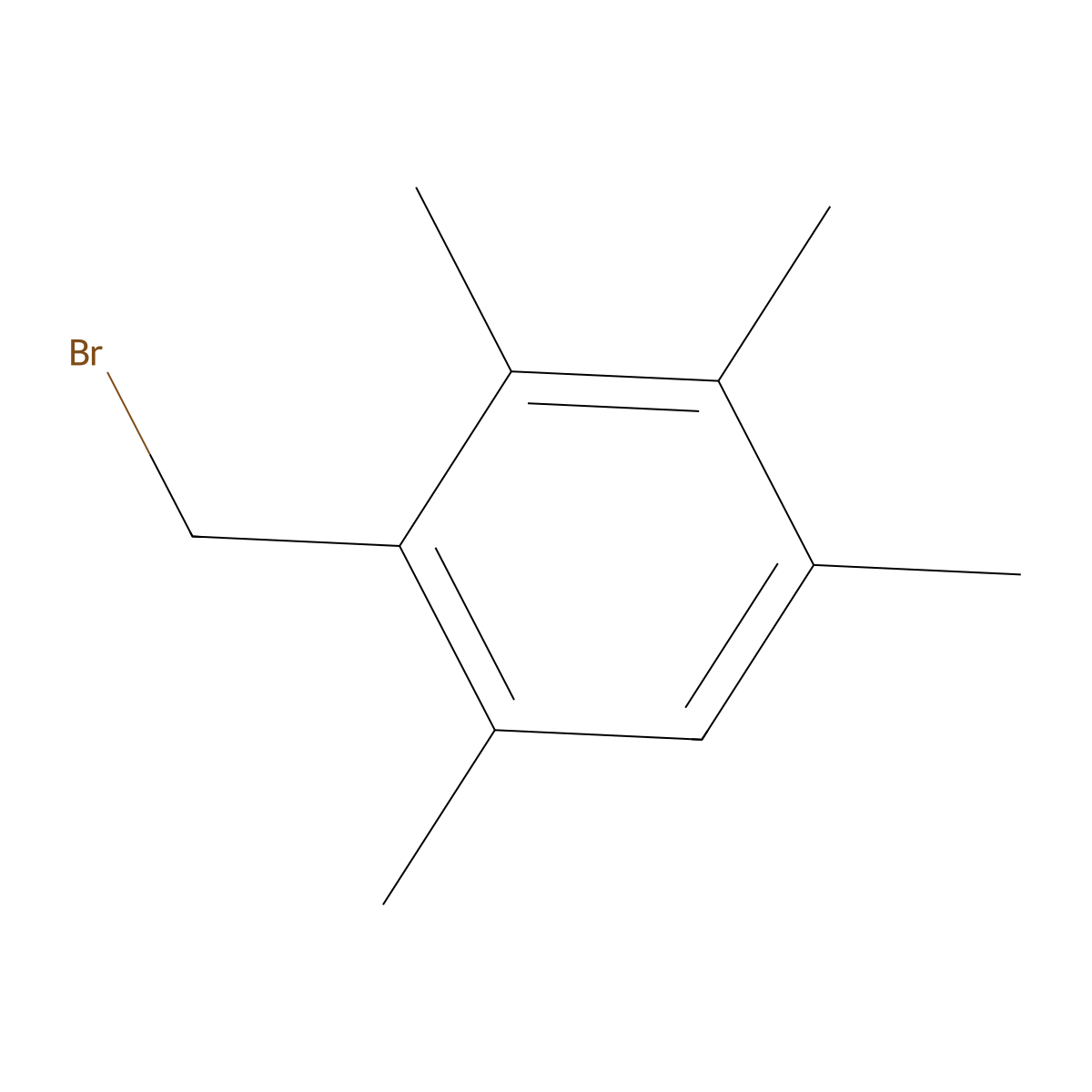 2-(Bromomethyl)-1,3,4,5-tetramethylbenzene molecular structure, CAS 304915-57-9