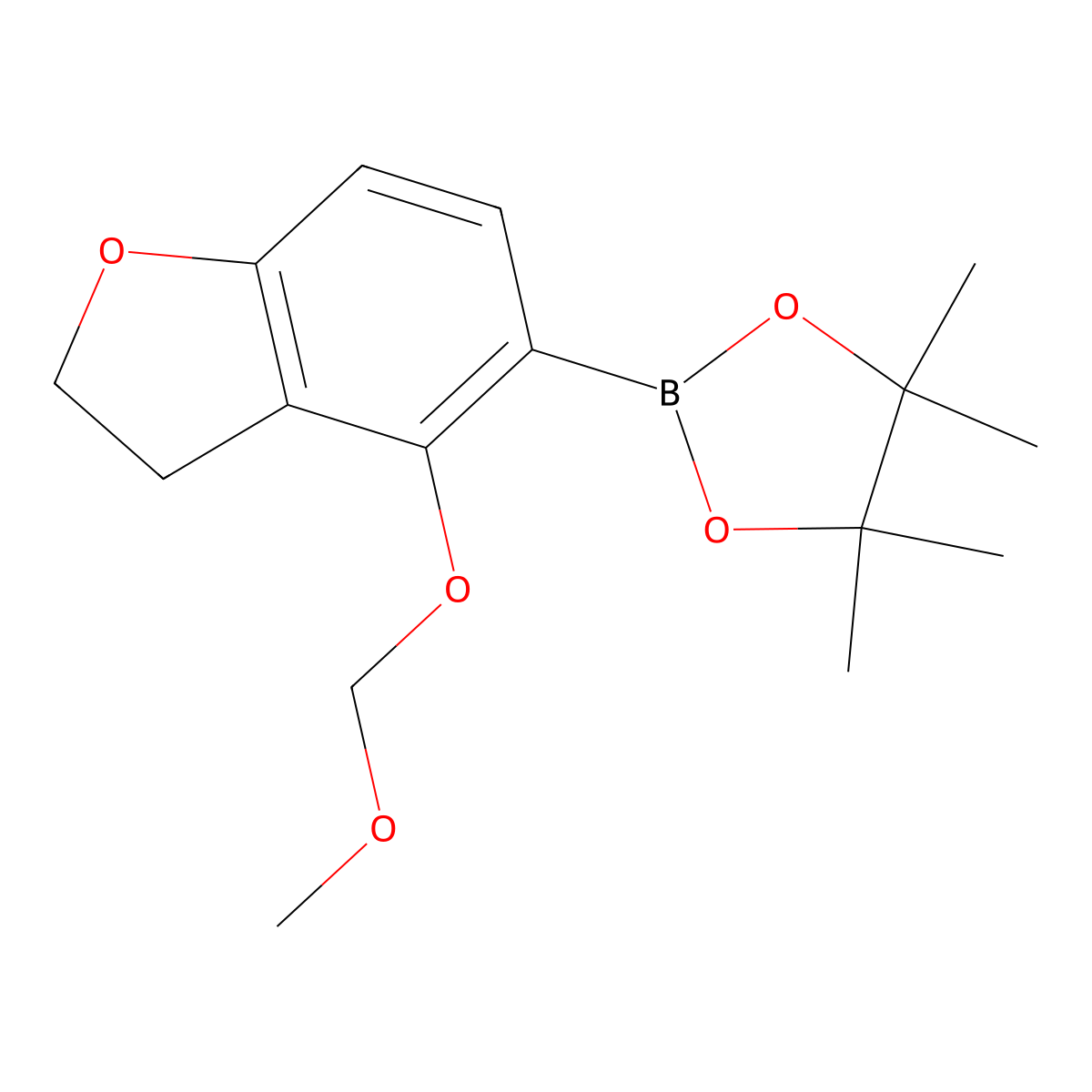 2-(4-(Methoxymethoxy)-2,3-dihydrobenzofuran-5-yl)-4,4,5,5-tetramethyl-1,3,2-dioxaborolane molecular structure, CAS 3049225-79-5