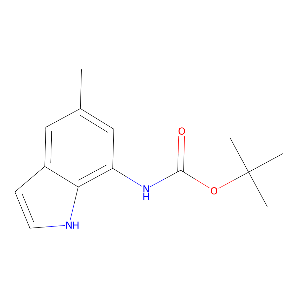 Tert-butyl (5-methyl-1H-indol-7-YL)carbamate molecular structure, CAS 3049389-32-1