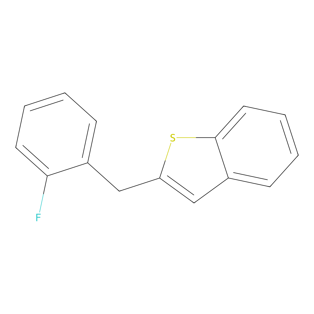 2-(2-Fluorobenzyl)benzo[b]thiophene molecular structure, CAS 3049389-50-3