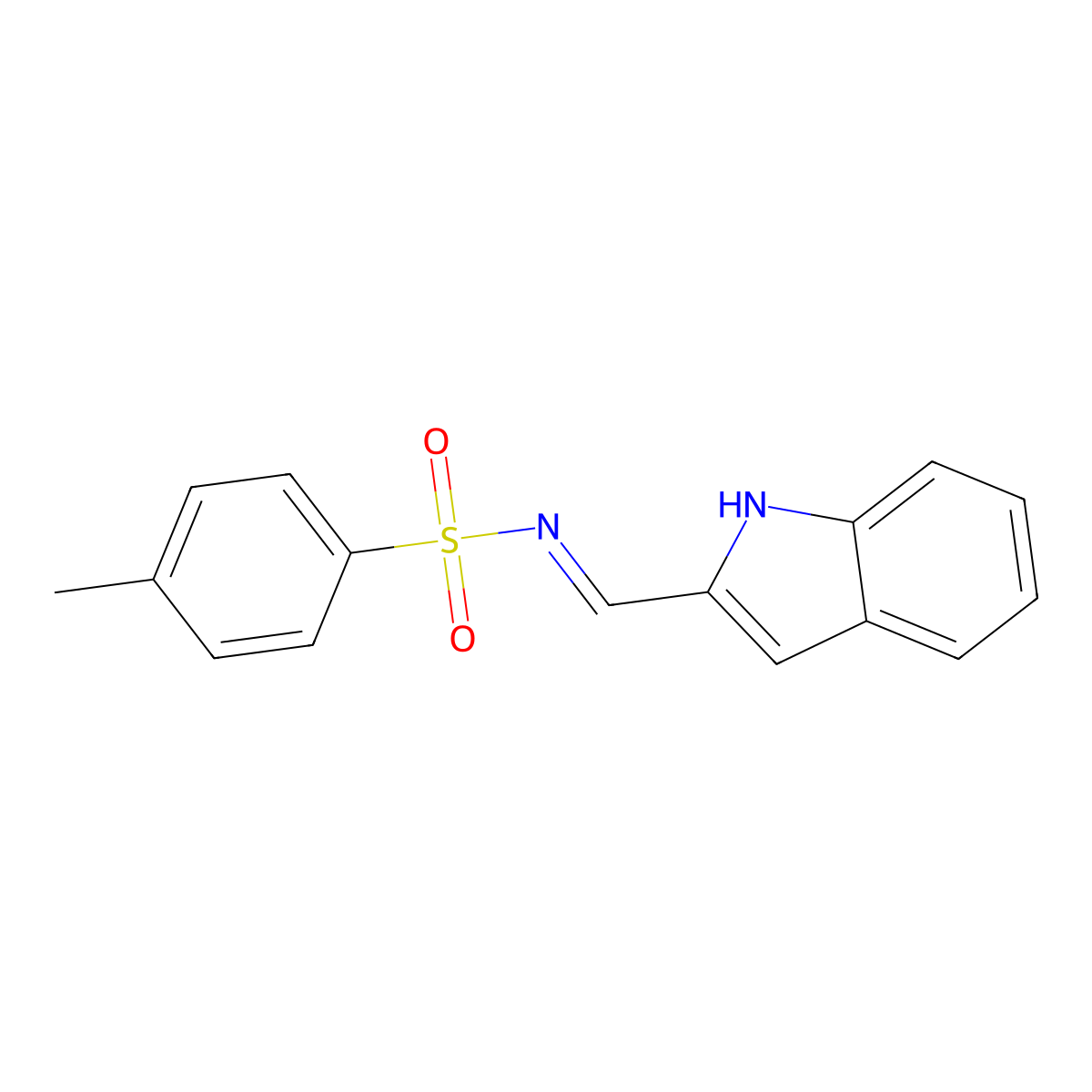 N-(1H-indol-2-ylmethylidene)-4-methylbenzenesulfonamide molecular structure, CAS 3049397-41-0