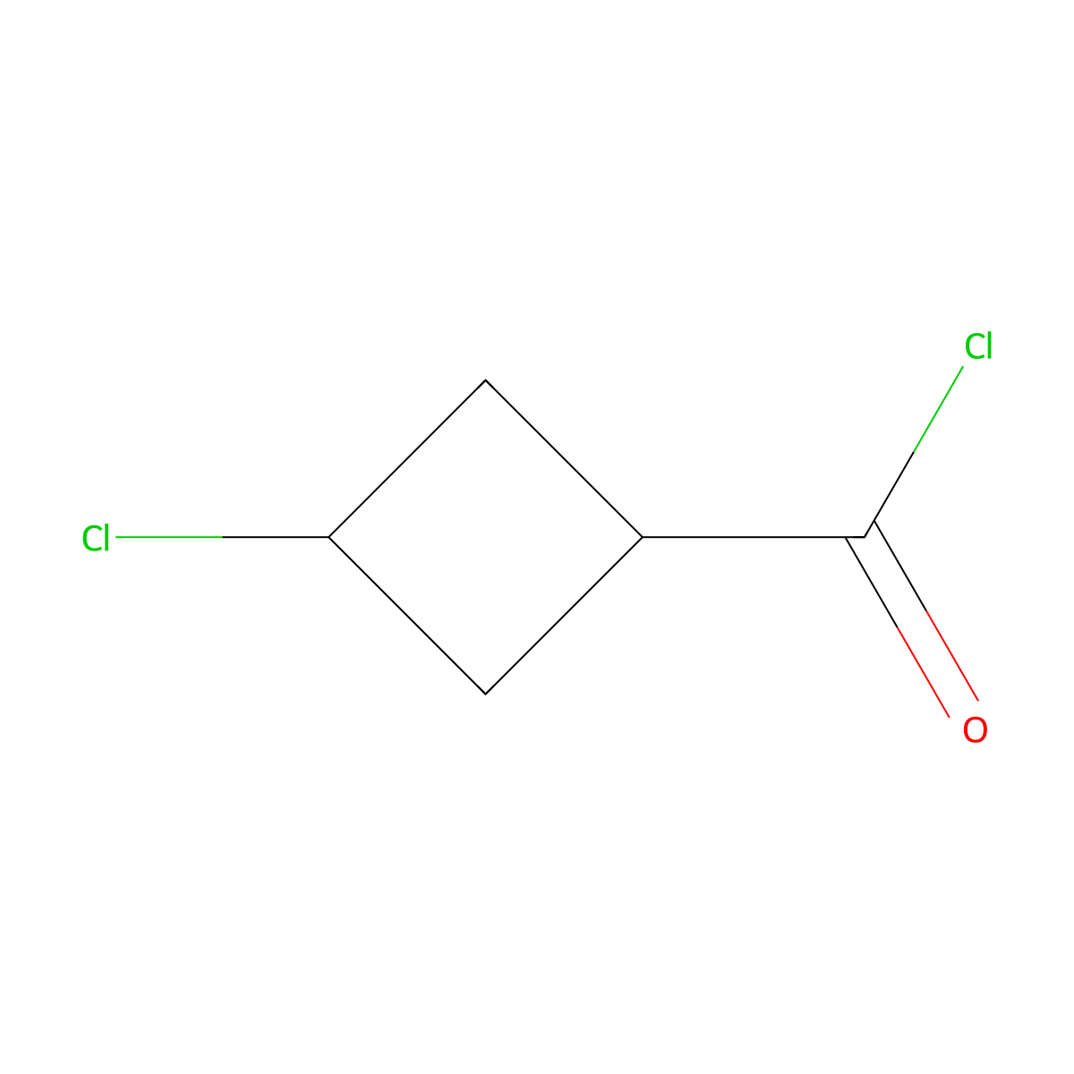 3-Chlorocyclobutane-1-carbonyl chloride molecular structure, CAS 30494-32-7