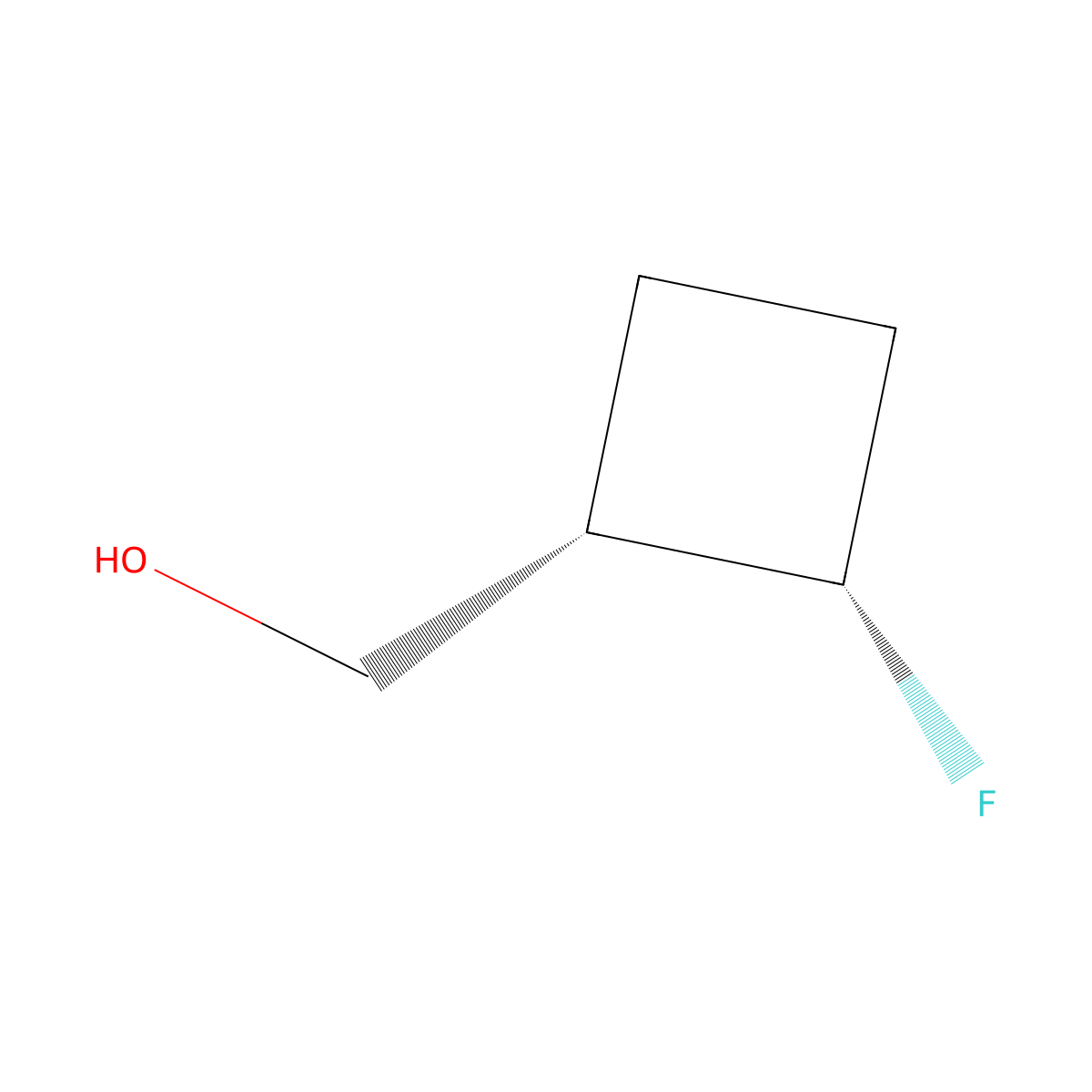 (cis-2-Fluorocyclobutyl)methanol molecular structure, CAS 3049551-79-0