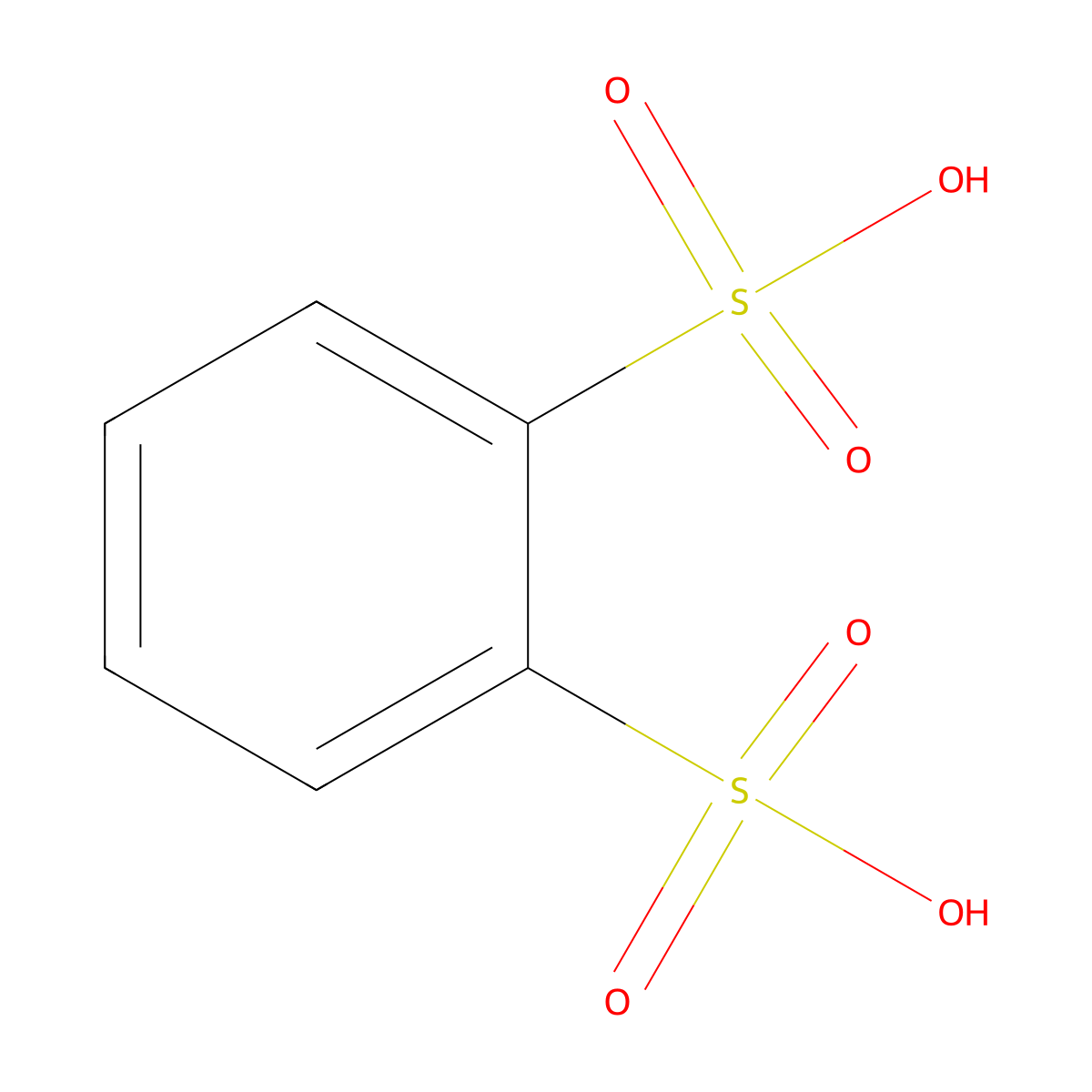 1,2-Benzenedisulfonic acid molecular structure, CAS 30496-93-6