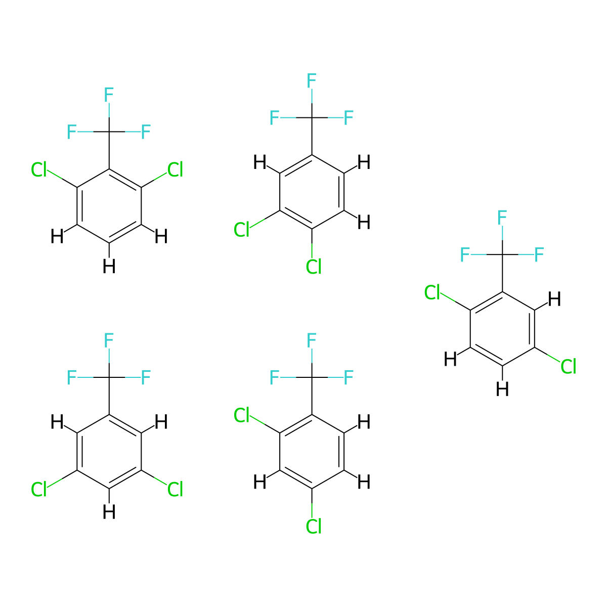Benzene, dichloro(trifluoromethyl)- molecular structure, CAS 30498-35-2