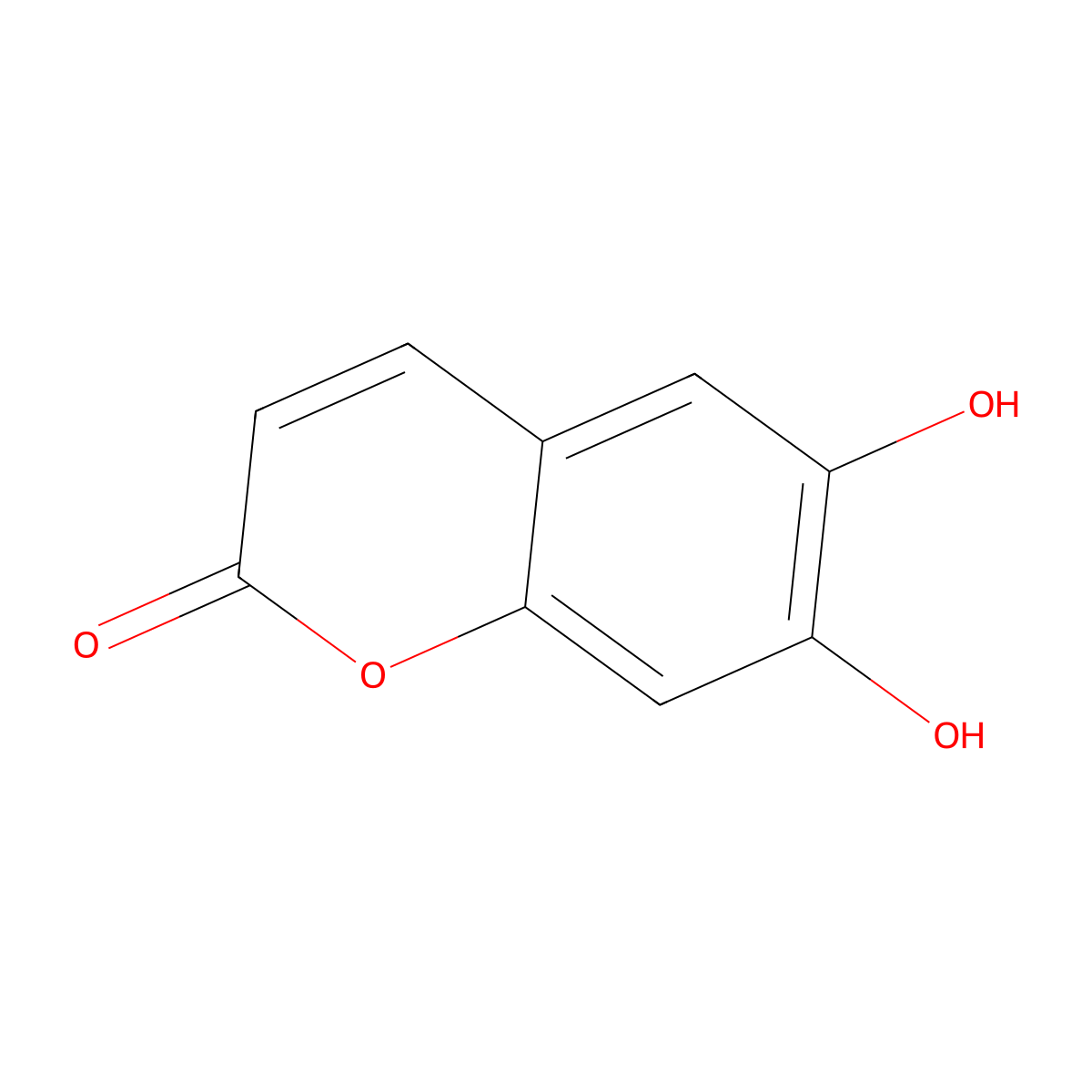 Esculetin molecular structure, CAS 305-01-1