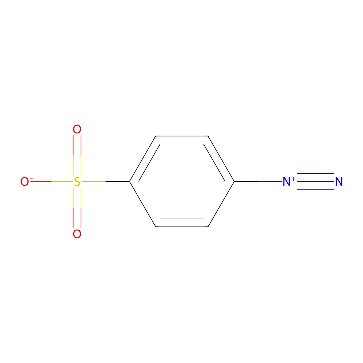 p-Diazobenzenesulfonic acid molecular structure, CAS 305-80-6