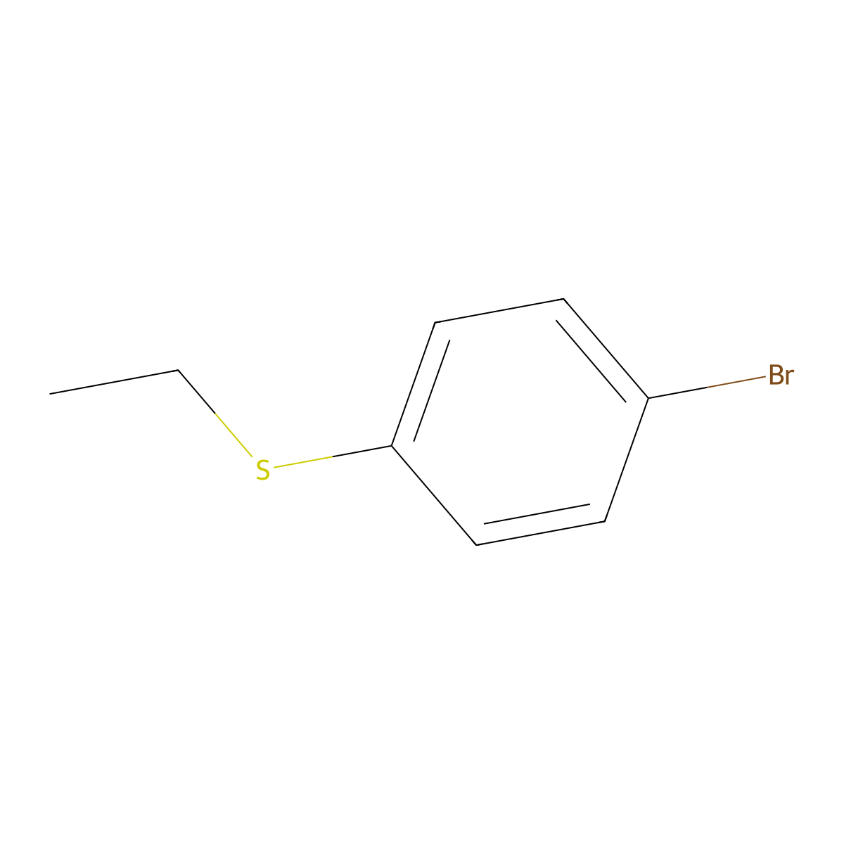 1-Bromo-4-(ethylthio)benzene molecular structure, CAS 30506-30-0