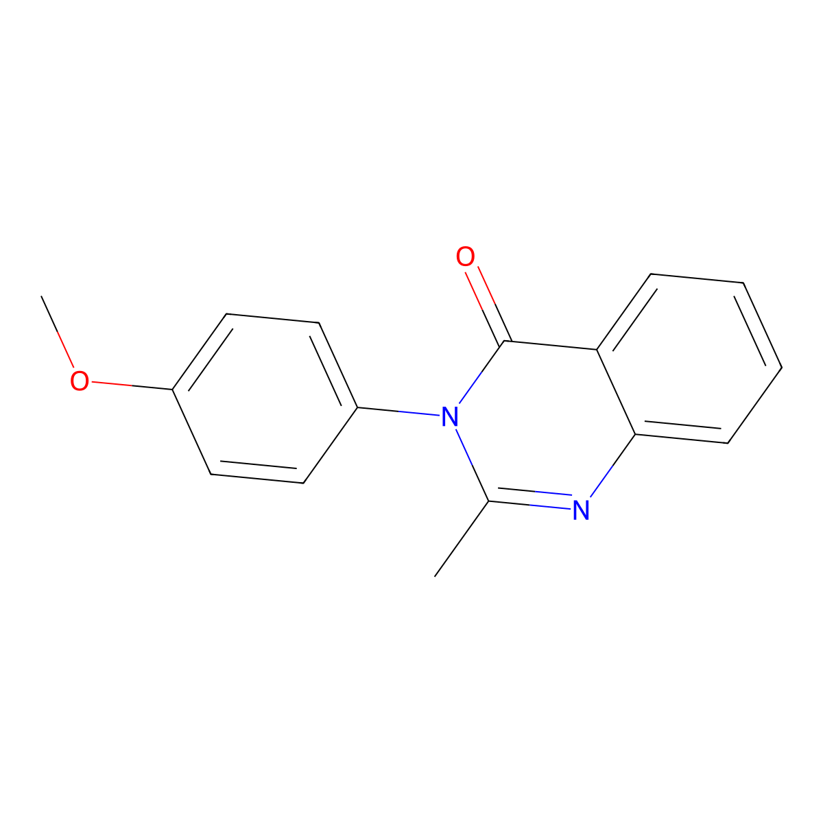 3-(4-Methoxyphenyl)-2-methyl-4(3H)-quinazolinone molecular structure, CAS 30507-16-5