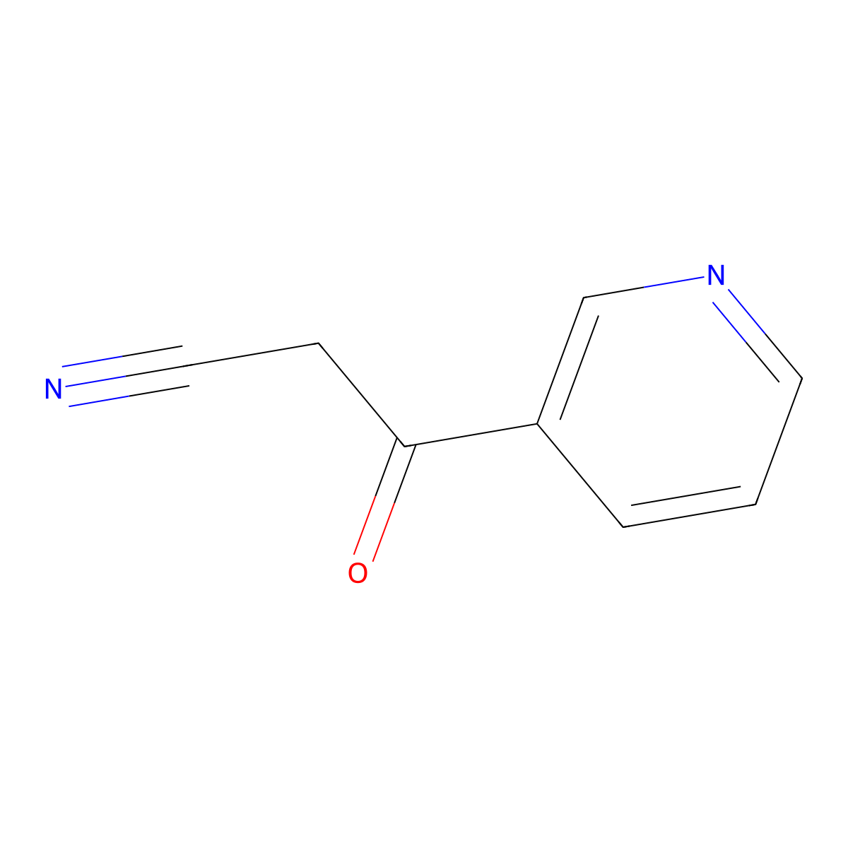 3-Oxo-3-(3-pyridinyl)propanenitrile molecular structure, CAS 30510-18-0