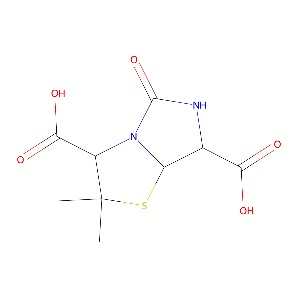 8-Hydroxypenillic acid molecular structure, CAS 3053-85-8