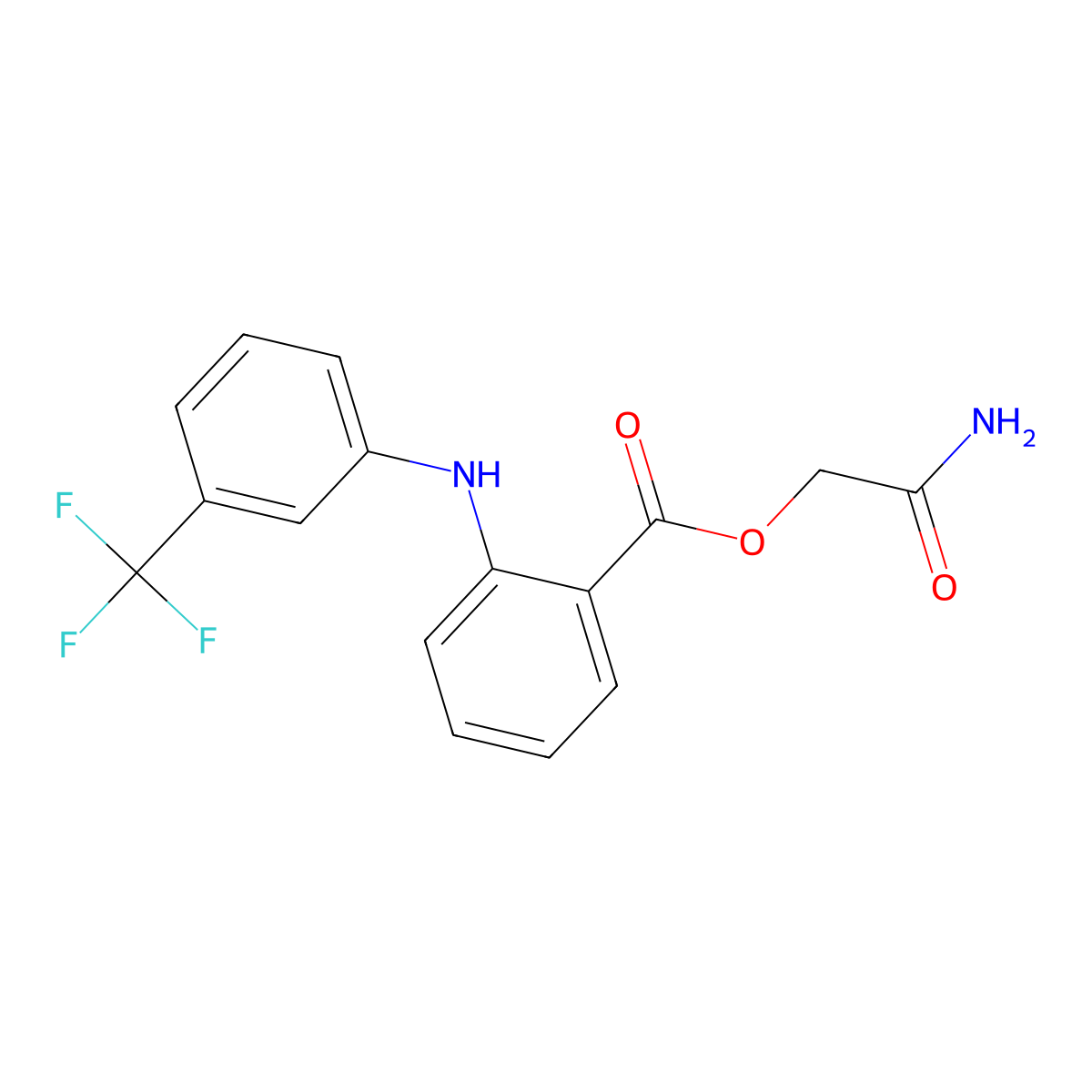 Colfenamate molecular structure, CAS 30531-86-3