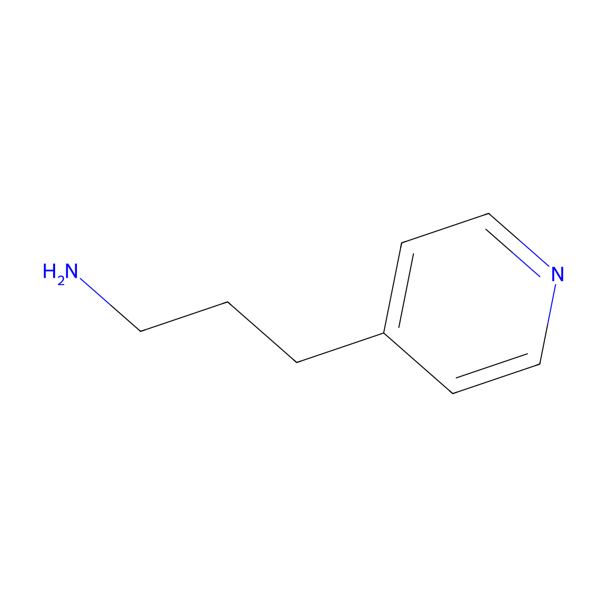 3-(Pyridin-4-yl)propan-1-amine molecular structure, CAS 30532-36-6