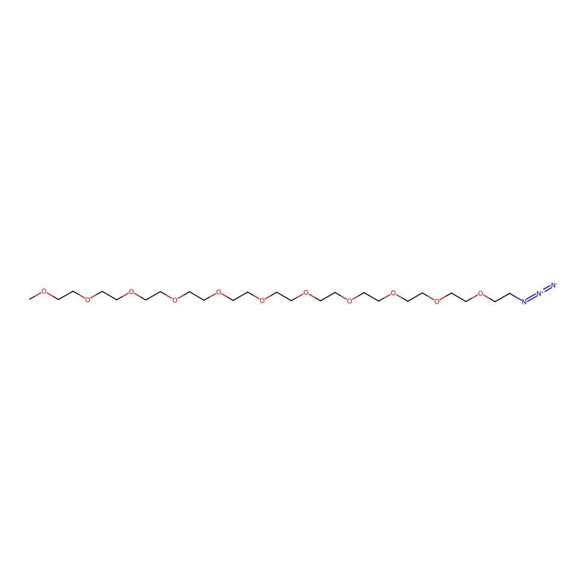 m-PEG11-azide molecular structure, CAS 3053211-63-2