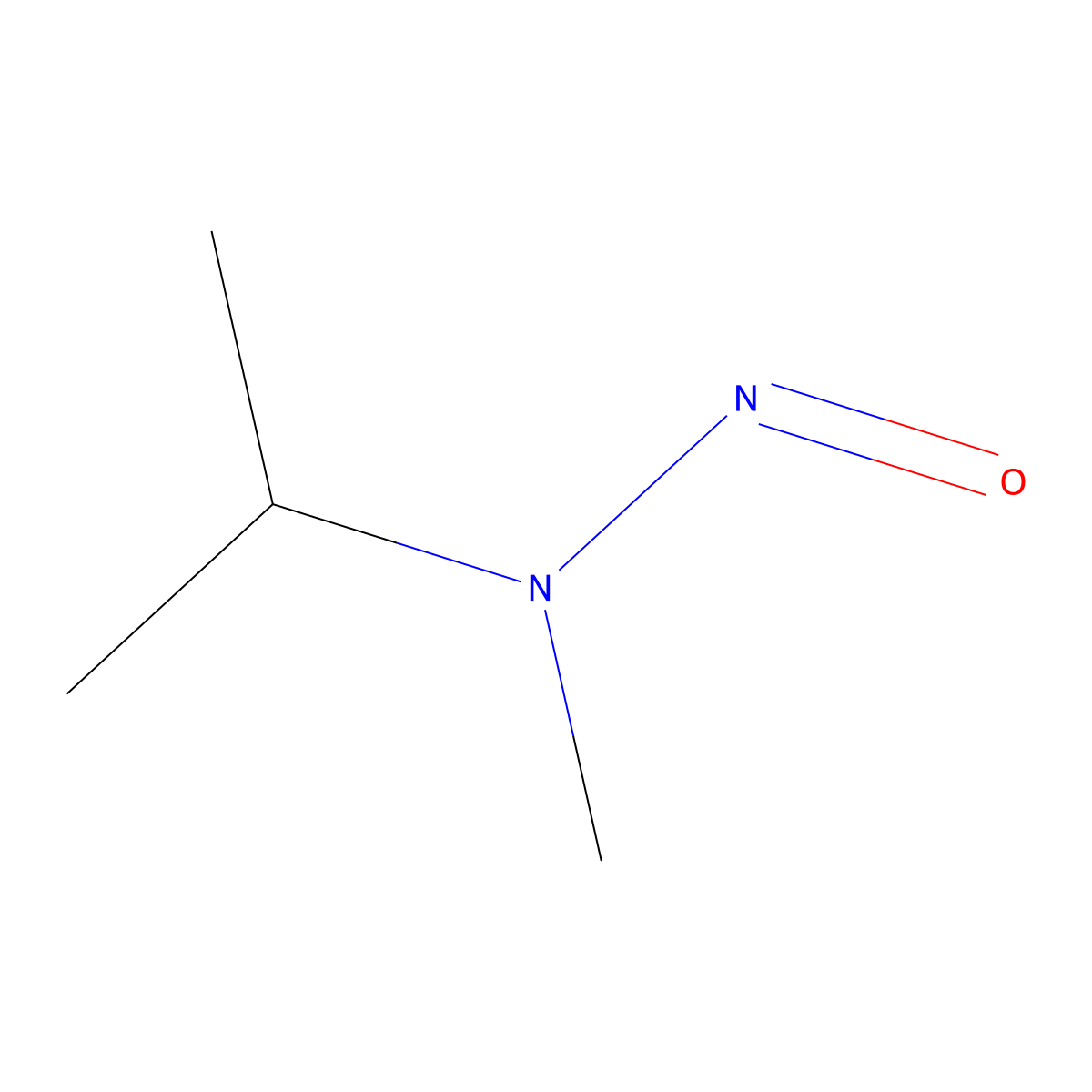 N-methyl-N-nitroso-2-propanamine molecular structure, CAS 30533-08-5