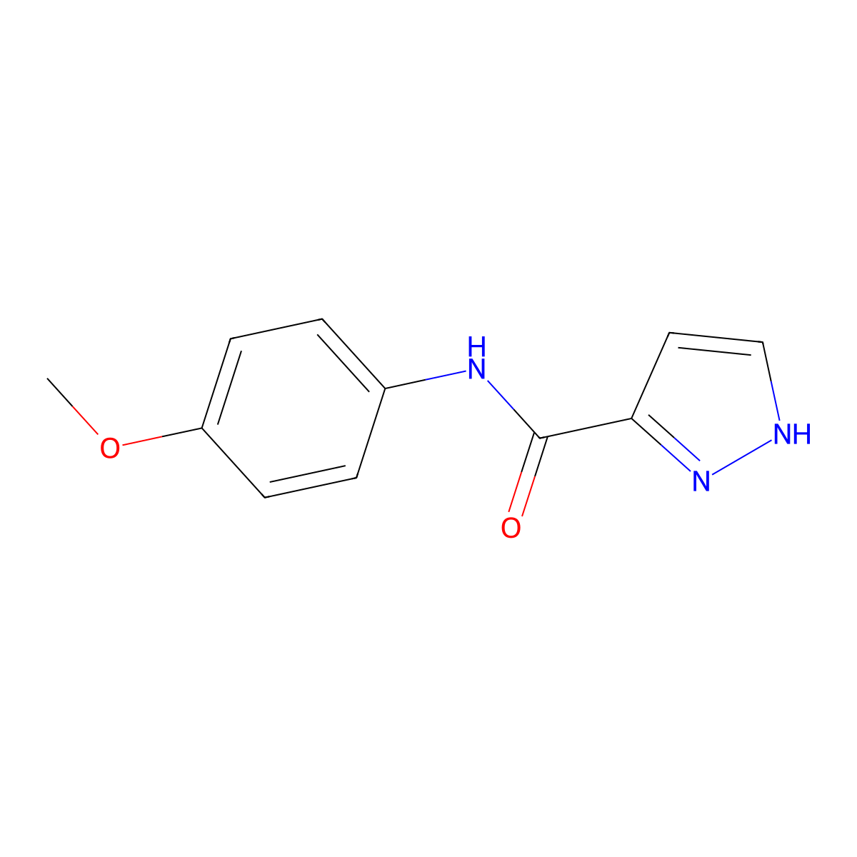N-(4-Methoxyphenyl)-1H-pyrazole-3-carboxamide molecular structure, CAS 305346-12-7