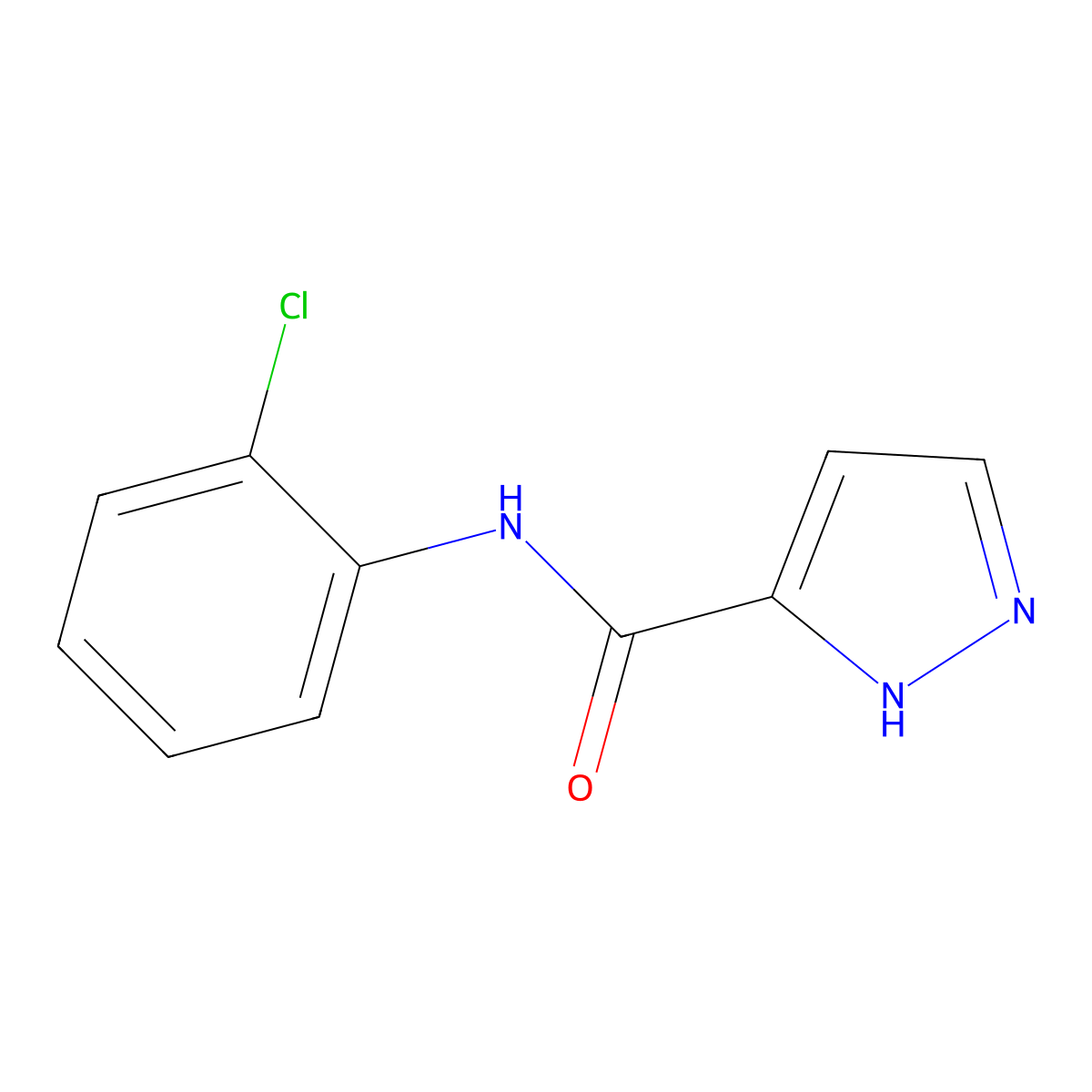 N-(2-Chlorophenyl)-1H-pyrazole-3-carboxamide molecular structure, CAS 305346-16-1
