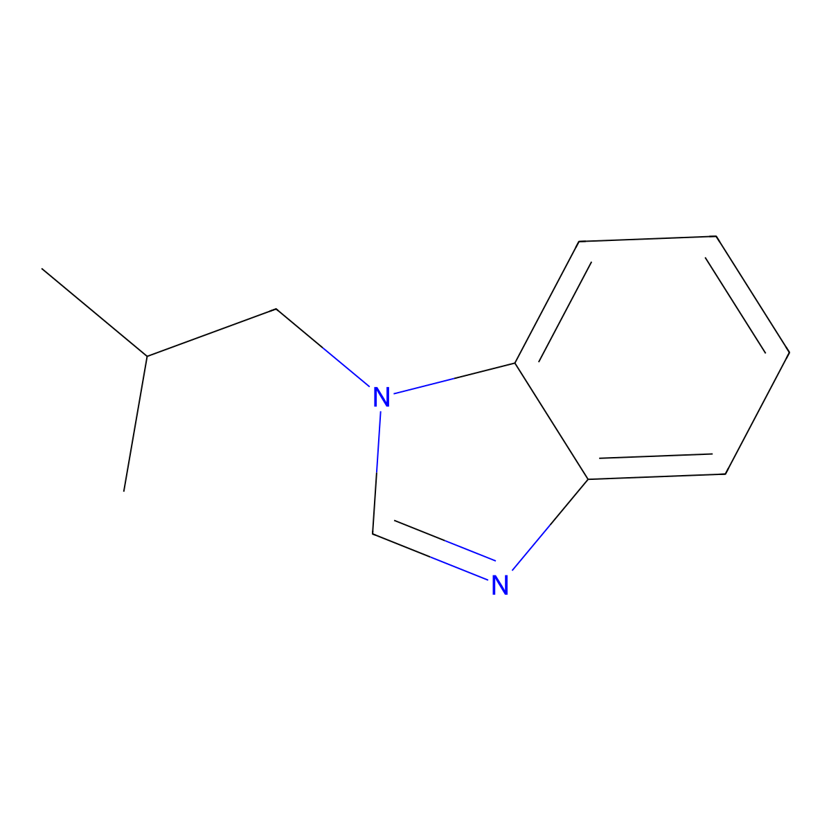 1-Isobutyl-1H-benzimidazole molecular structure, CAS 305346-88-7