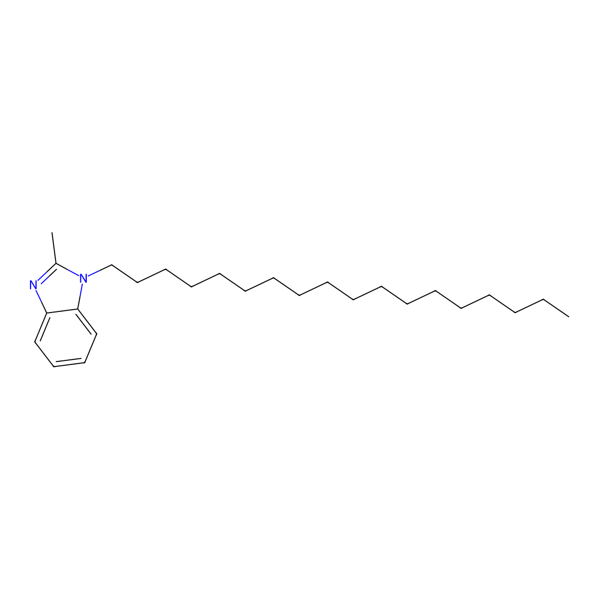 2-Methyl-1-octadecylbenzimidazole molecular structure, CAS 305347-04-0