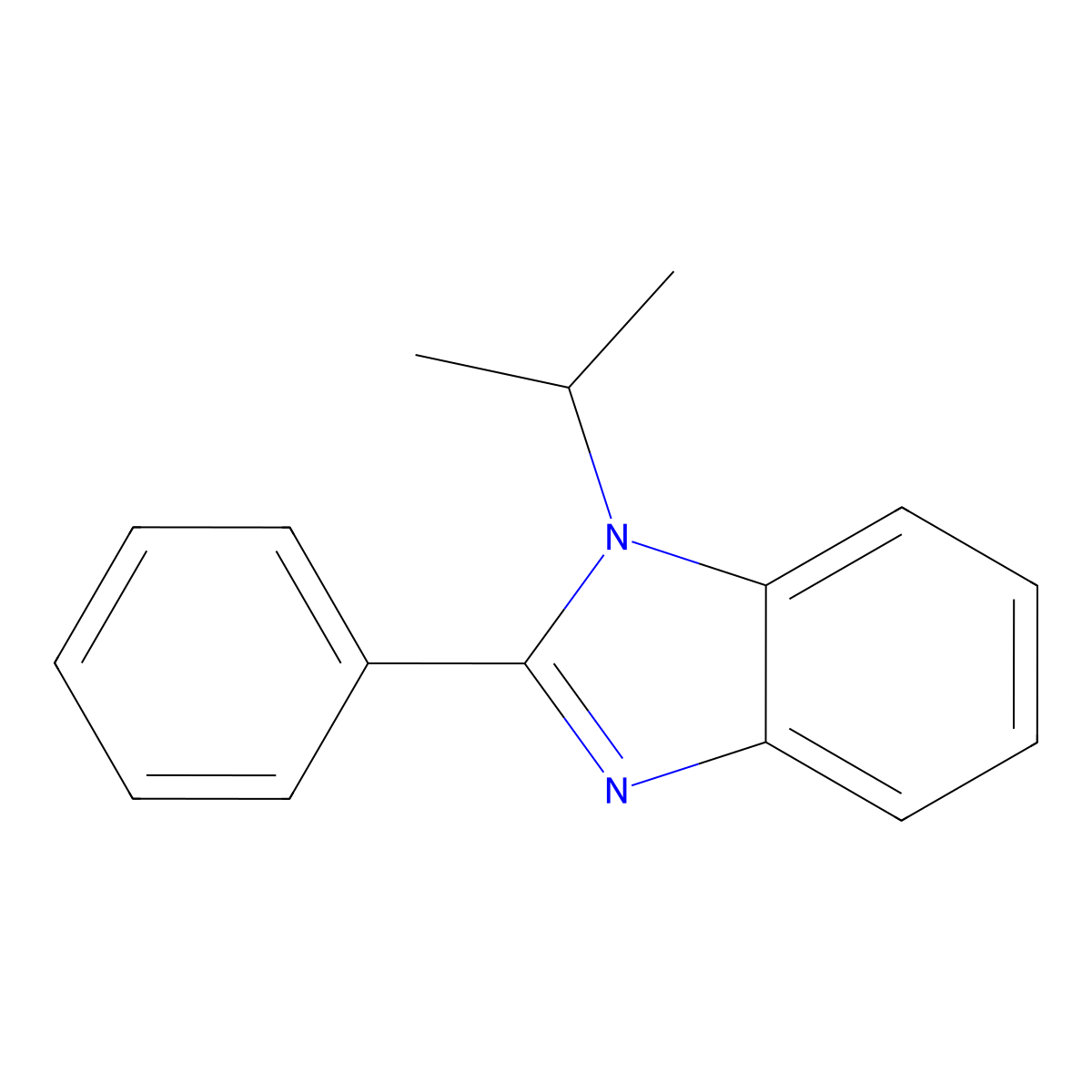 1-(1-Methylethyl)-2-phenyl-1H-benzimidazole molecular structure, CAS 305347-11-9
