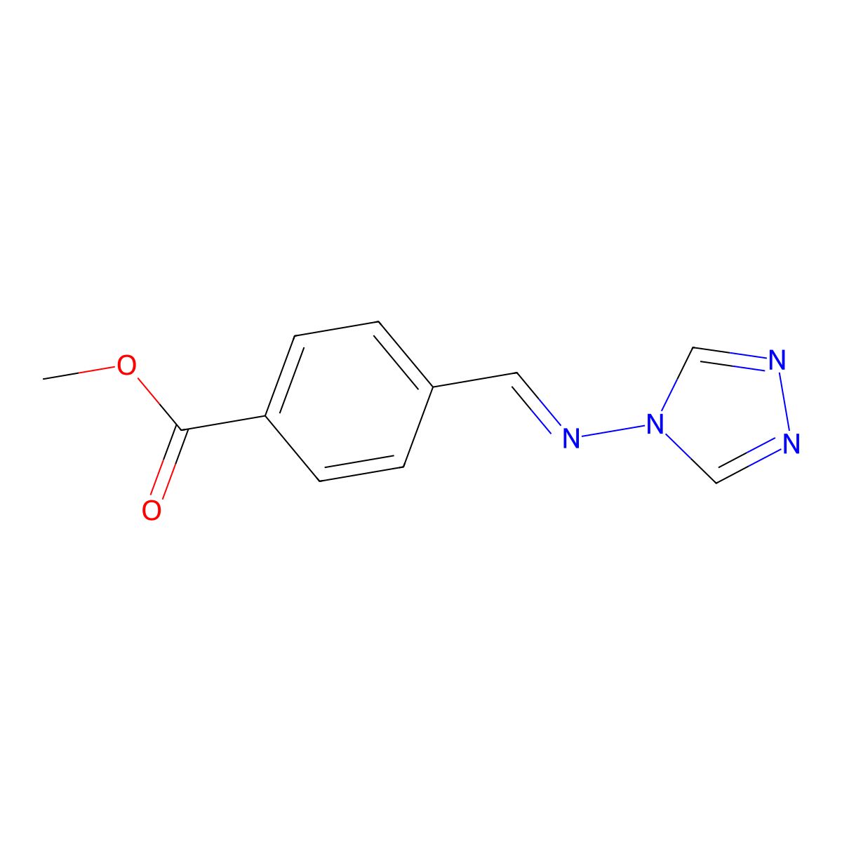 methyl 4-{[(4H-1,2,4-triazol-4-yl)imino]methyl}benzoate molecular structure, CAS 305353-82-6