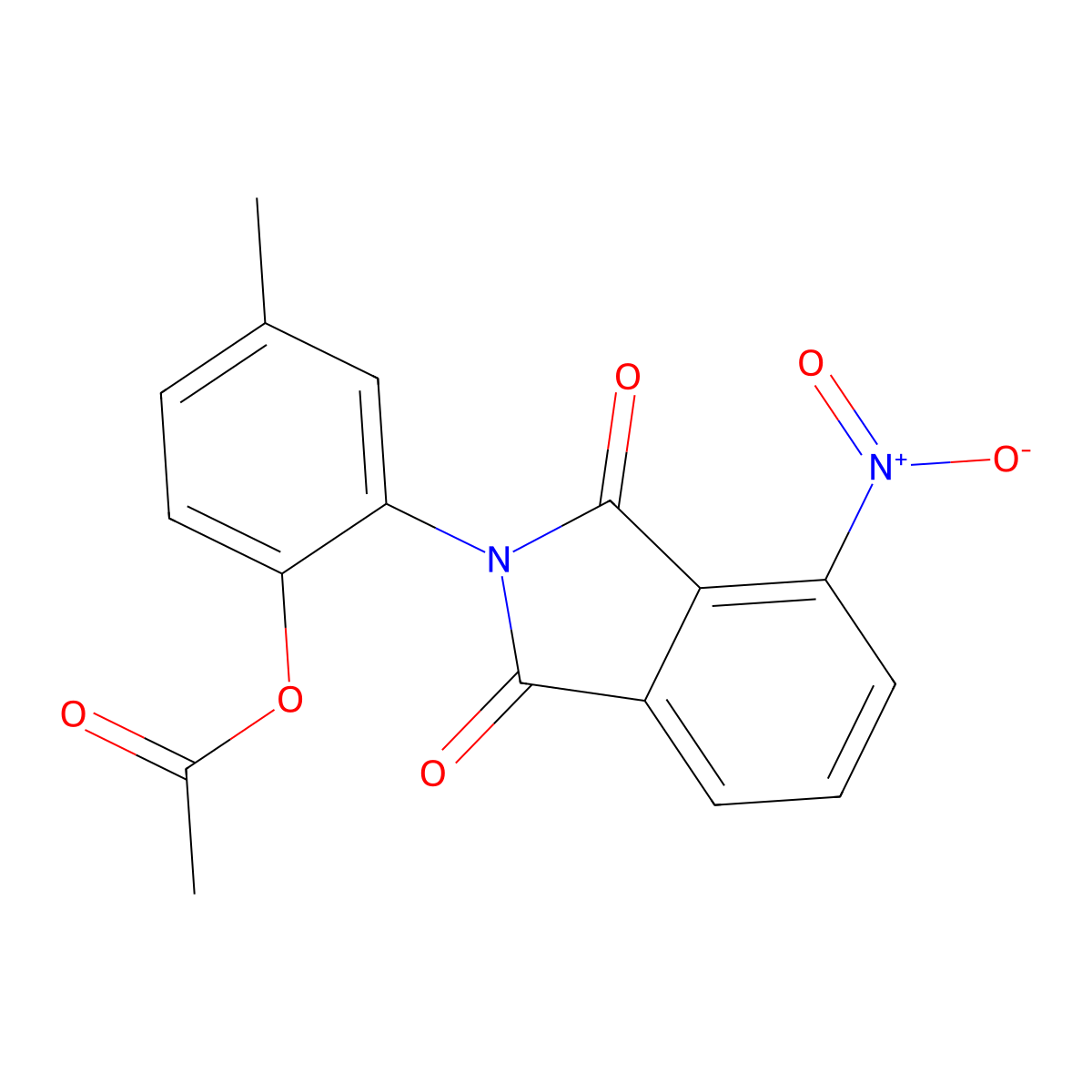 [4-Methyl-2-(4-nitro-1,3-dioxoisoindol-2-yl)phenyl] acetate molecular structure, CAS 305358-69-4