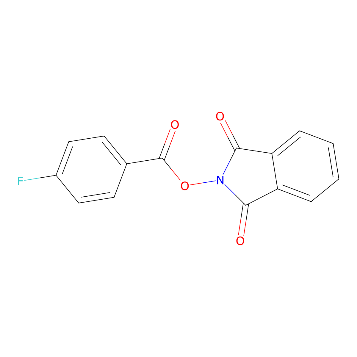 1,3-Dioxoisoindolin-2-yl 4-fluorobenzoate molecular structure, CAS 305359-06-2