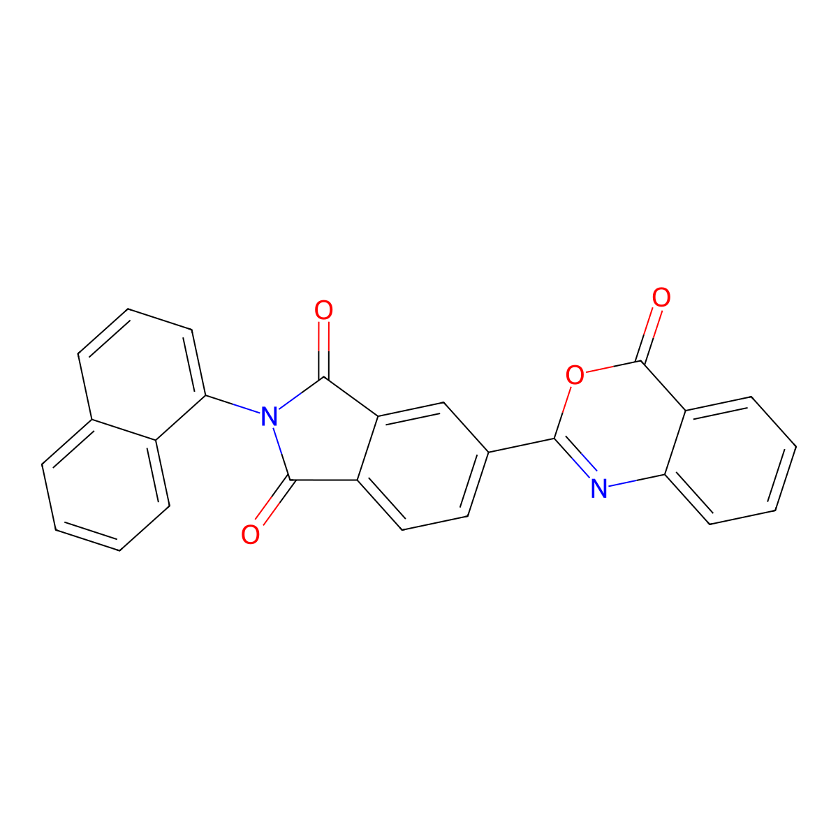 2-(1-naphthyl)-5-(4-oxo-4H-3,1-benzoxazin-2-yl)-1H-isoindole-1,3(2H)-dione molecular structure, CAS 305359-99-3
