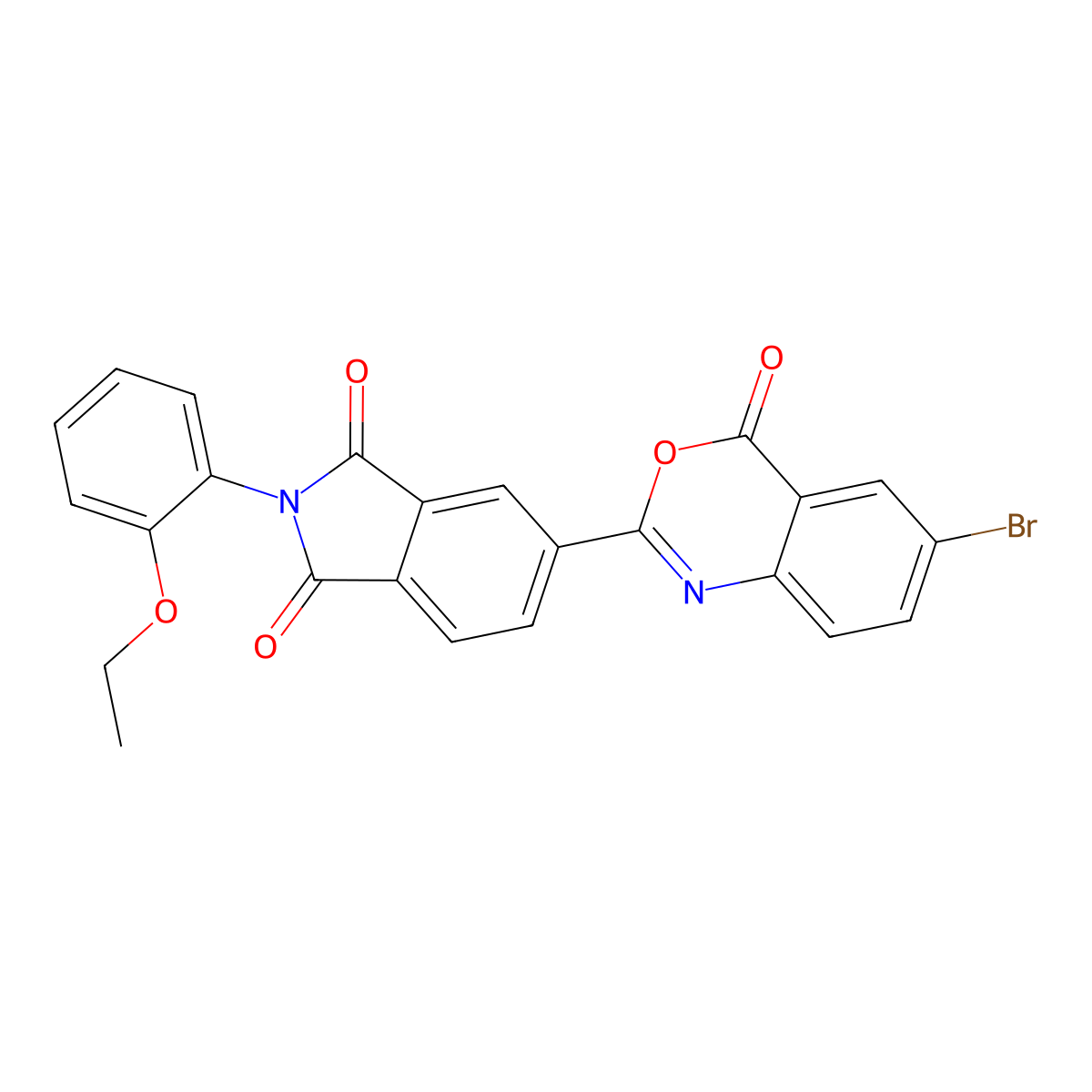 5-(6-Bromo-4-oxo-3,1-benzoxazin-2-yl)-2-(2-ethoxyphenyl)isoindole-1,3-dione molecular structure, CAS 305360-02-5