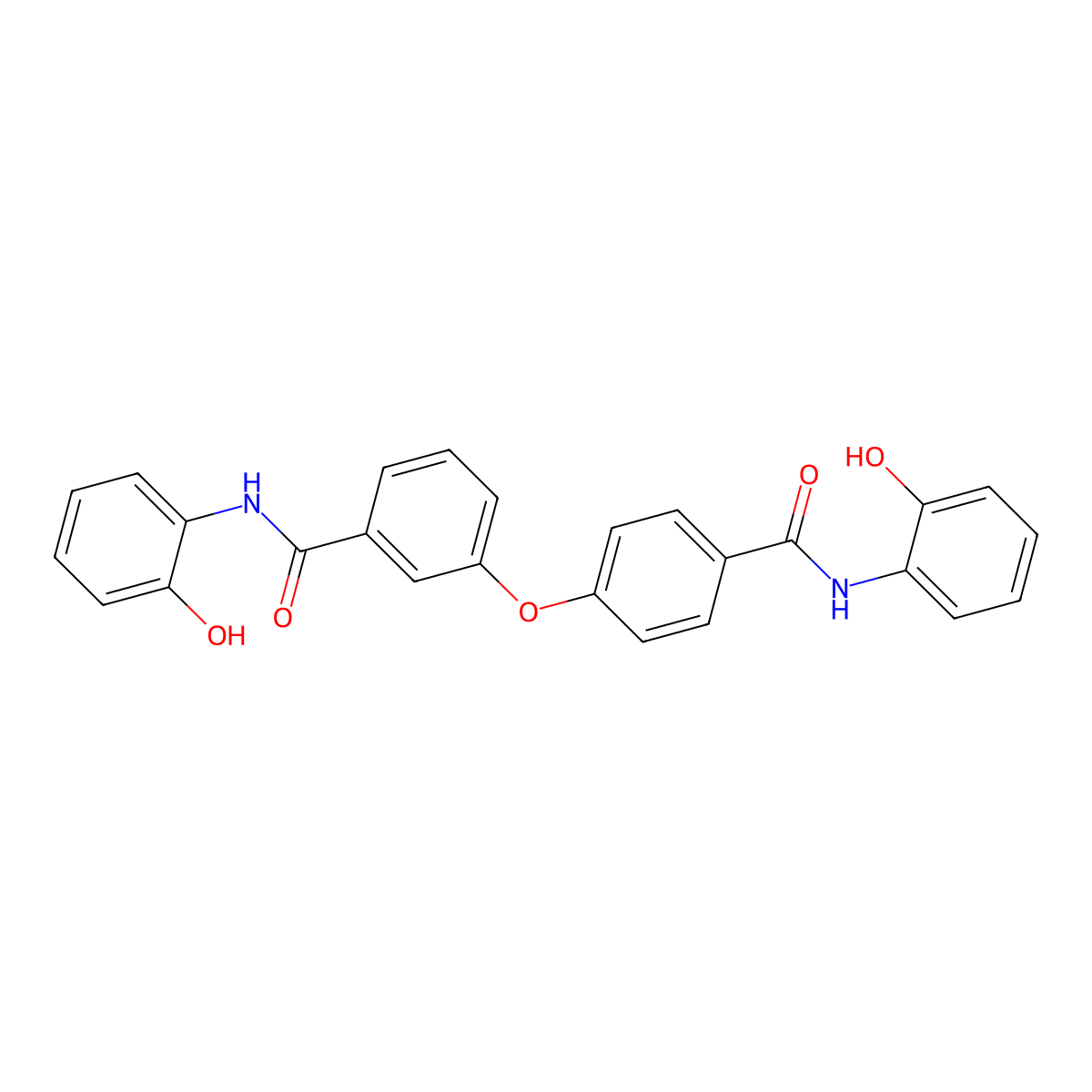N-(2-hydroxyphenyl)-3-[4-[(2-hydroxyphenyl)carbamoyl]phenoxy]benzamide molecular structure, CAS 305360-30-9