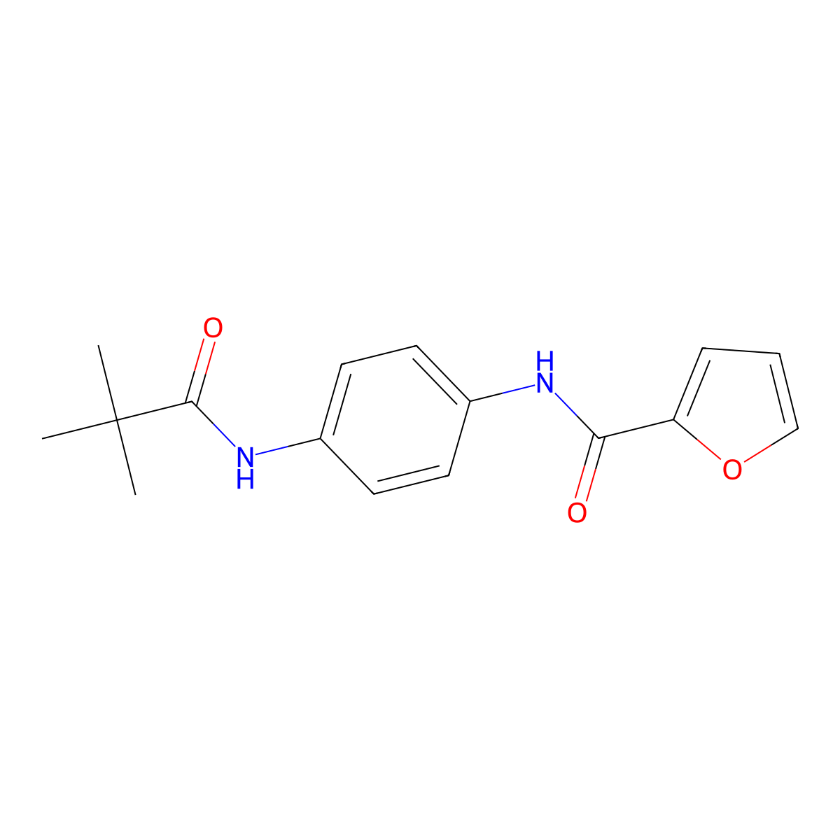N-[4-(2,2-dimethylpropanoylamino)phenyl]furan-2-carboxamide molecular structure, CAS 305361-82-4