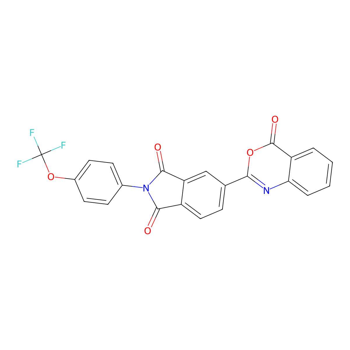 5-(4-Oxo-3,1-benzoxazin-2-yl)-2-[4-(trifluoromethoxy)phenyl]isoindole-1,3-dione molecular structure, CAS 305361-88-0
