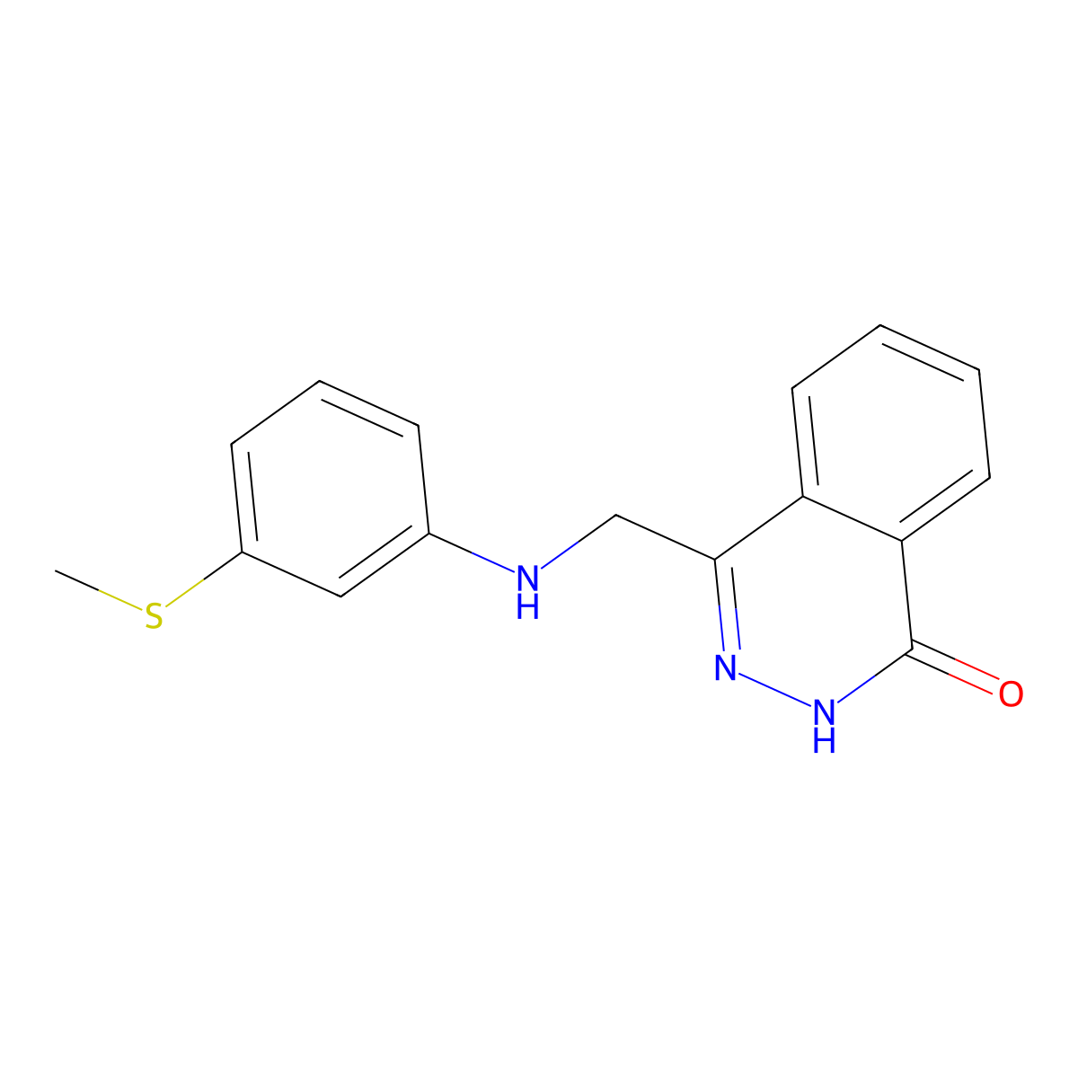 4-{[3-(methylsulfanyl)anilino]methyl}-1(2H)-phthalazinone molecular structure, CAS 305368-08-5