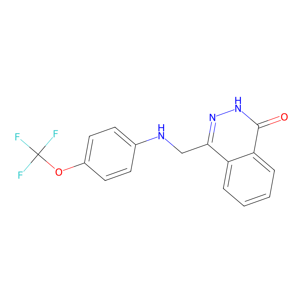 4-{[4-(trifluoromethoxy)anilino]methyl}-1(2H)-phthalazinone molecular structure, CAS 305368-11-0