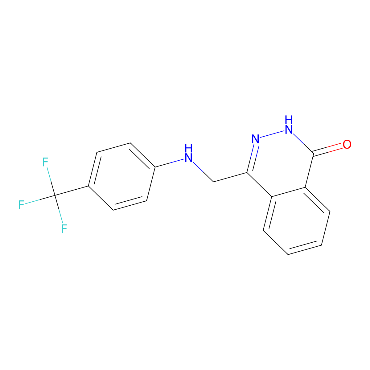 4-{[4-(trifluoromethyl)anilino]methyl}-1(2H)-phthalazinone molecular structure, CAS 305368-12-1