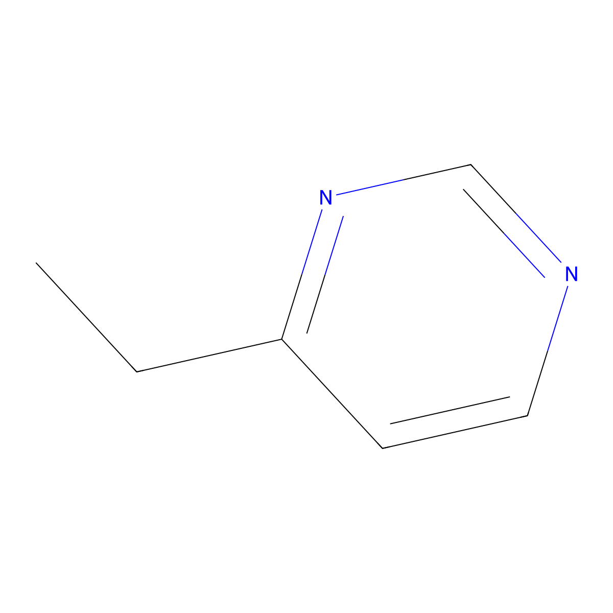4-Ethylpyrimidine molecular structure, CAS 30537-73-6