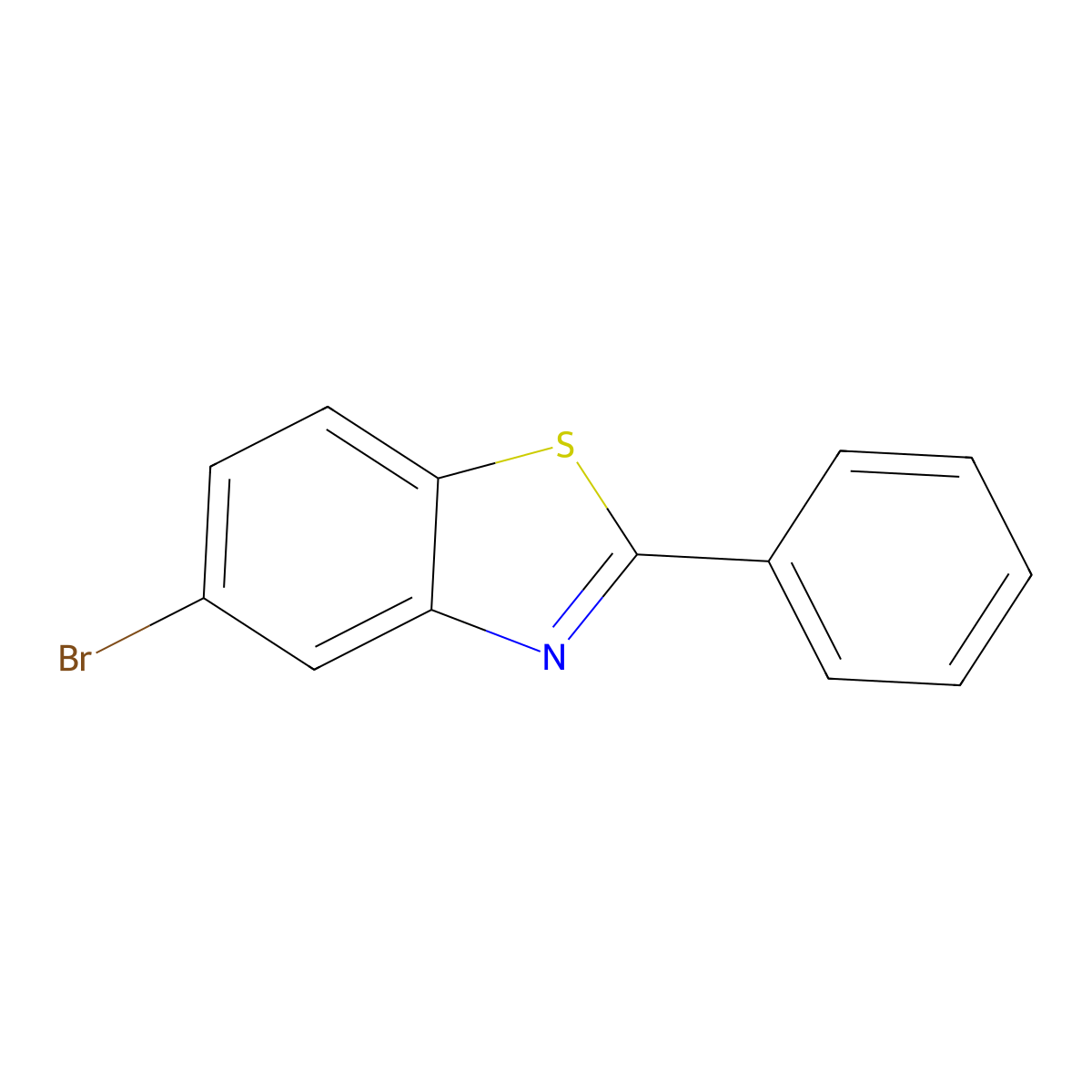 5-Bromo-2-phenyl-1,3-benzothiazole molecular structure, CAS 305372-56-9