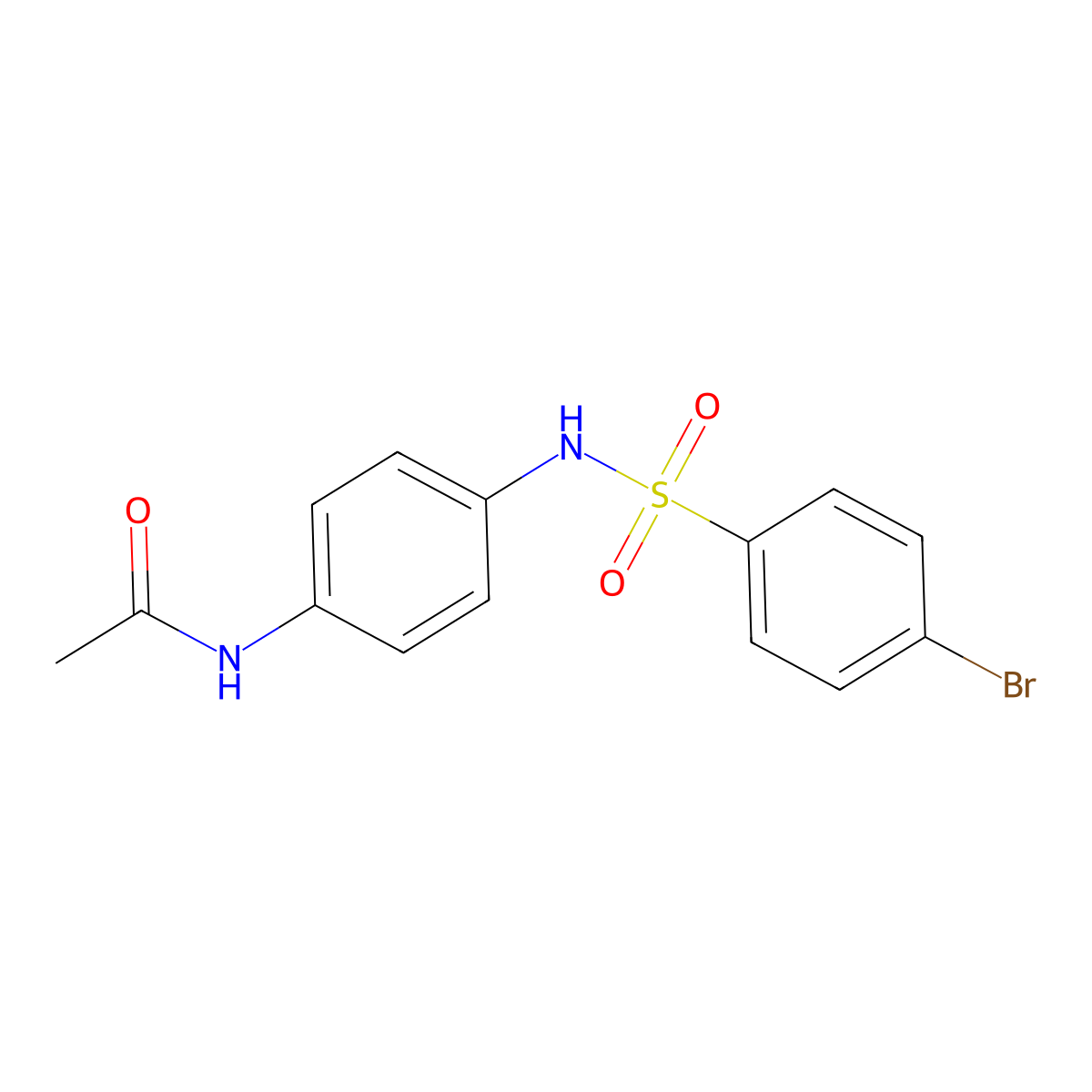 N-(4-{[(4-bromophenyl)sulfonyl]amino}phenyl)acetamide molecular structure, CAS 305373-48-2