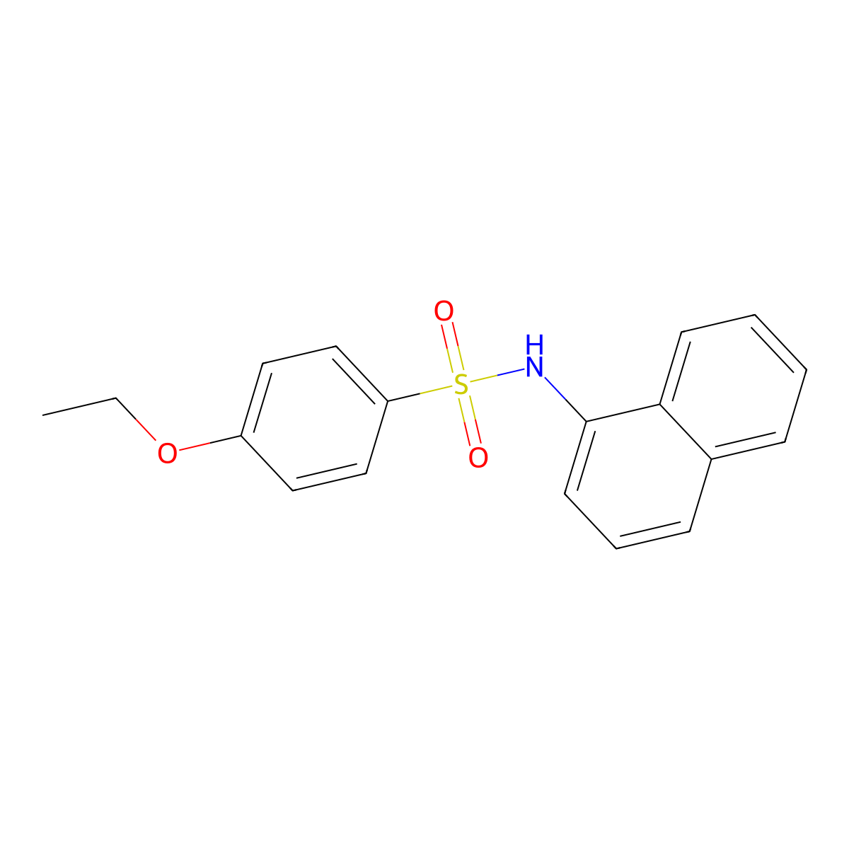 4-ethoxy-N-naphthalen-1-ylbenzenesulfonamide molecular structure, CAS 305373-61-9