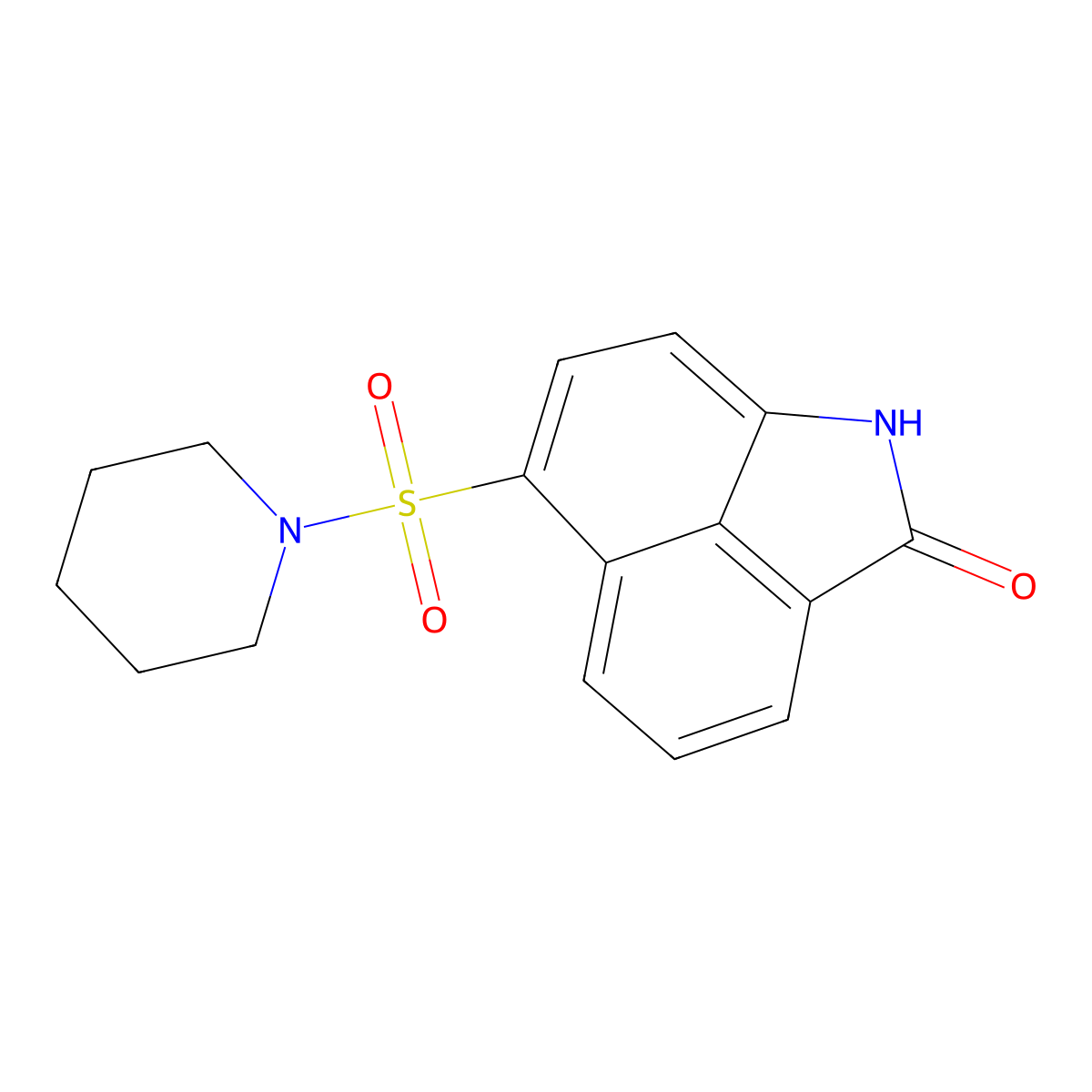 6-(1-piperidinylsulfonyl)benzo[cd]indol-2(1H)-one molecular structure, CAS 305374-45-2