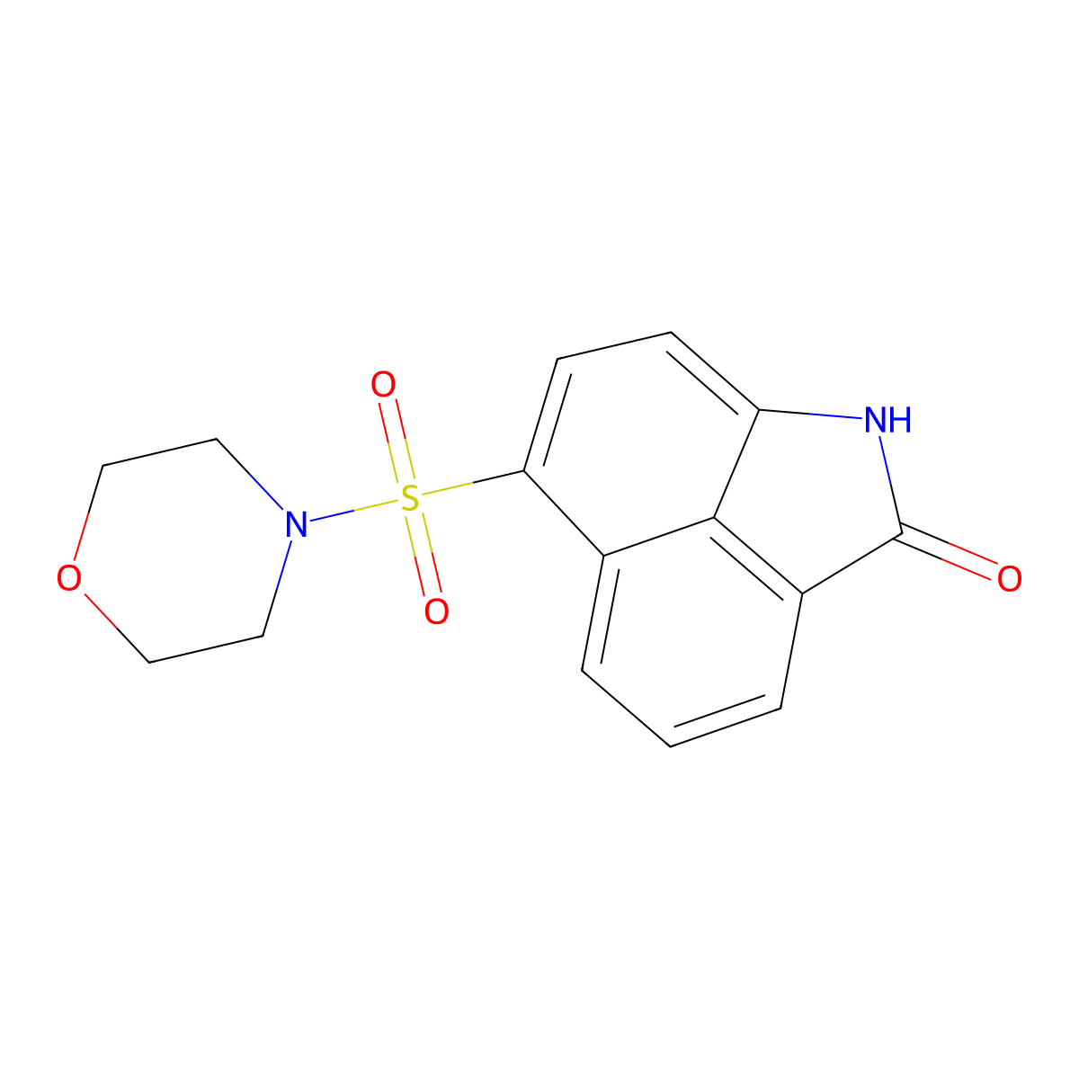 6-(4-morpholinylsulfonyl)benzo[cd]indol-2(1H)-one molecular structure, CAS 305374-50-9