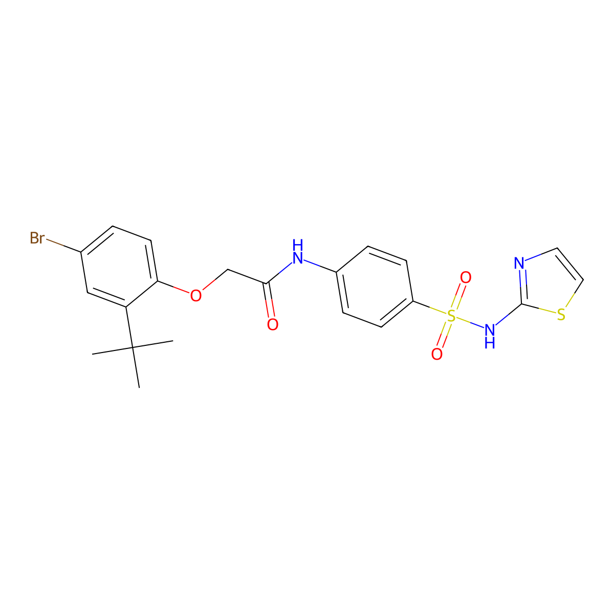 C21H22BrN3O4S2 molecular structure, CAS 305375-62-6