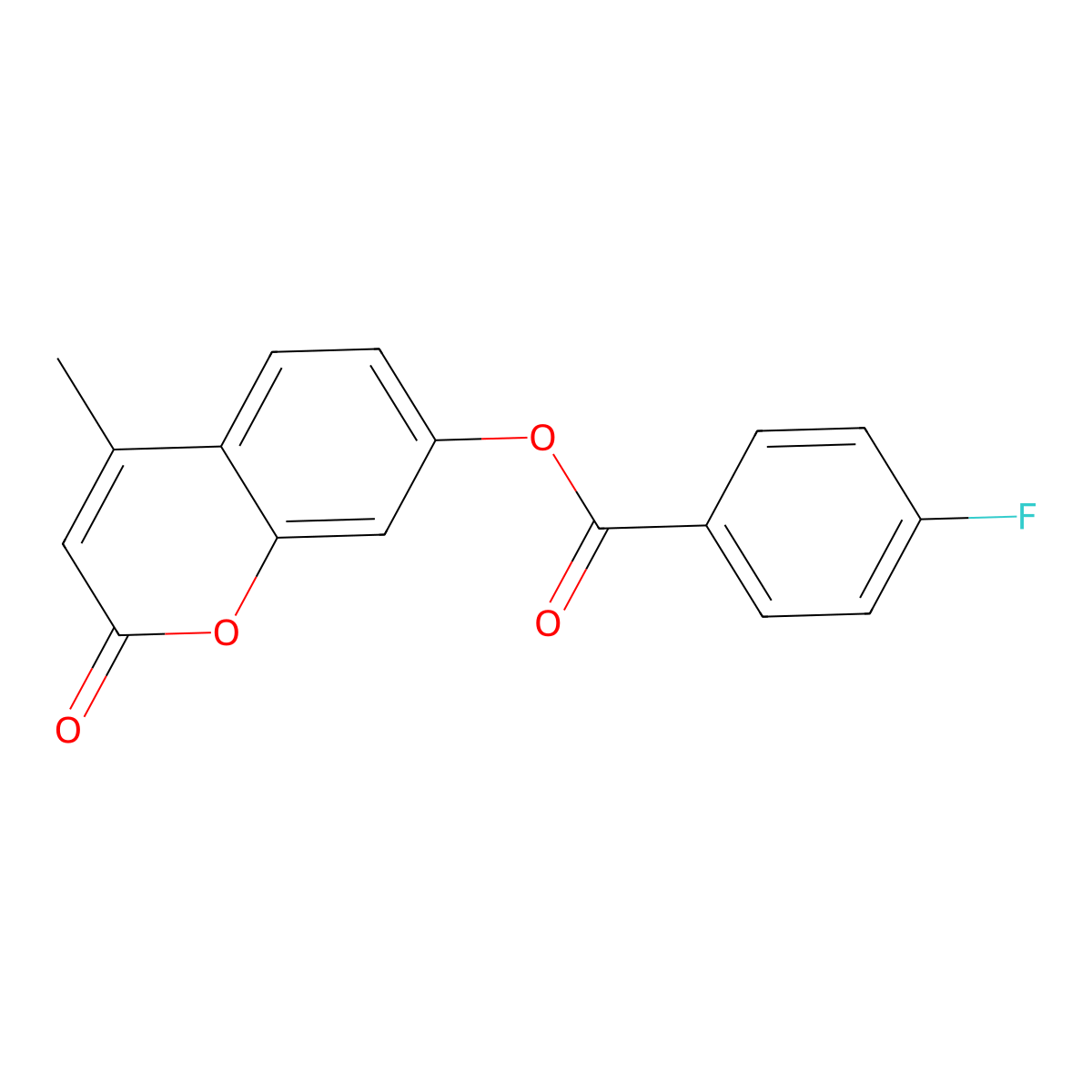 4-methyl-2-oxo-2H-chromen-7-yl 4-fluorobenzoate molecular structure, CAS 305377-12-2