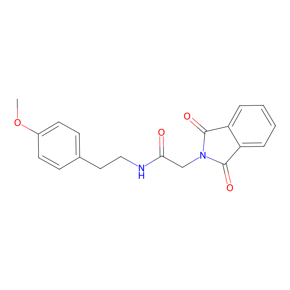 2-(1,3-dioxo-1,3-dihydro-2H-isoindol-2-yl)-N-[2-(4-methoxyphenyl)ethyl]acetamide molecular structure, CAS 305377-27-9