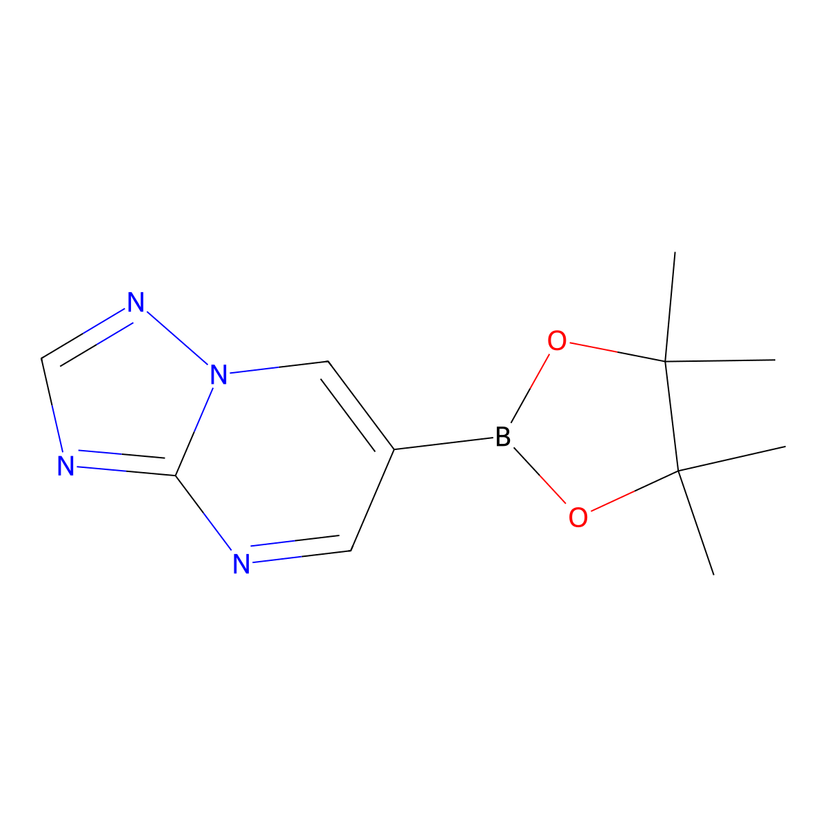 6-(4,4,5,5-Tetramethyl-1,3,2-dioxaborolan-2-yl)-[1,2,4]triazolo[1,5-a]pyrimidine molecular structure, CAS 3053846-98-0