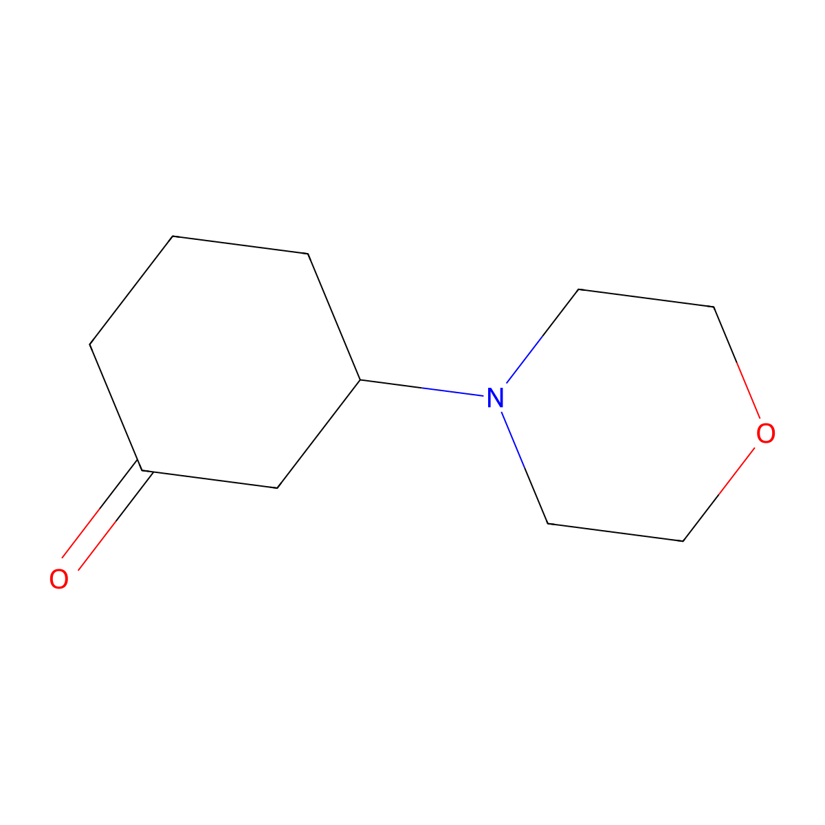 3-Morpholinocyclohexan-1-one molecular structure, CAS 30539-20-9