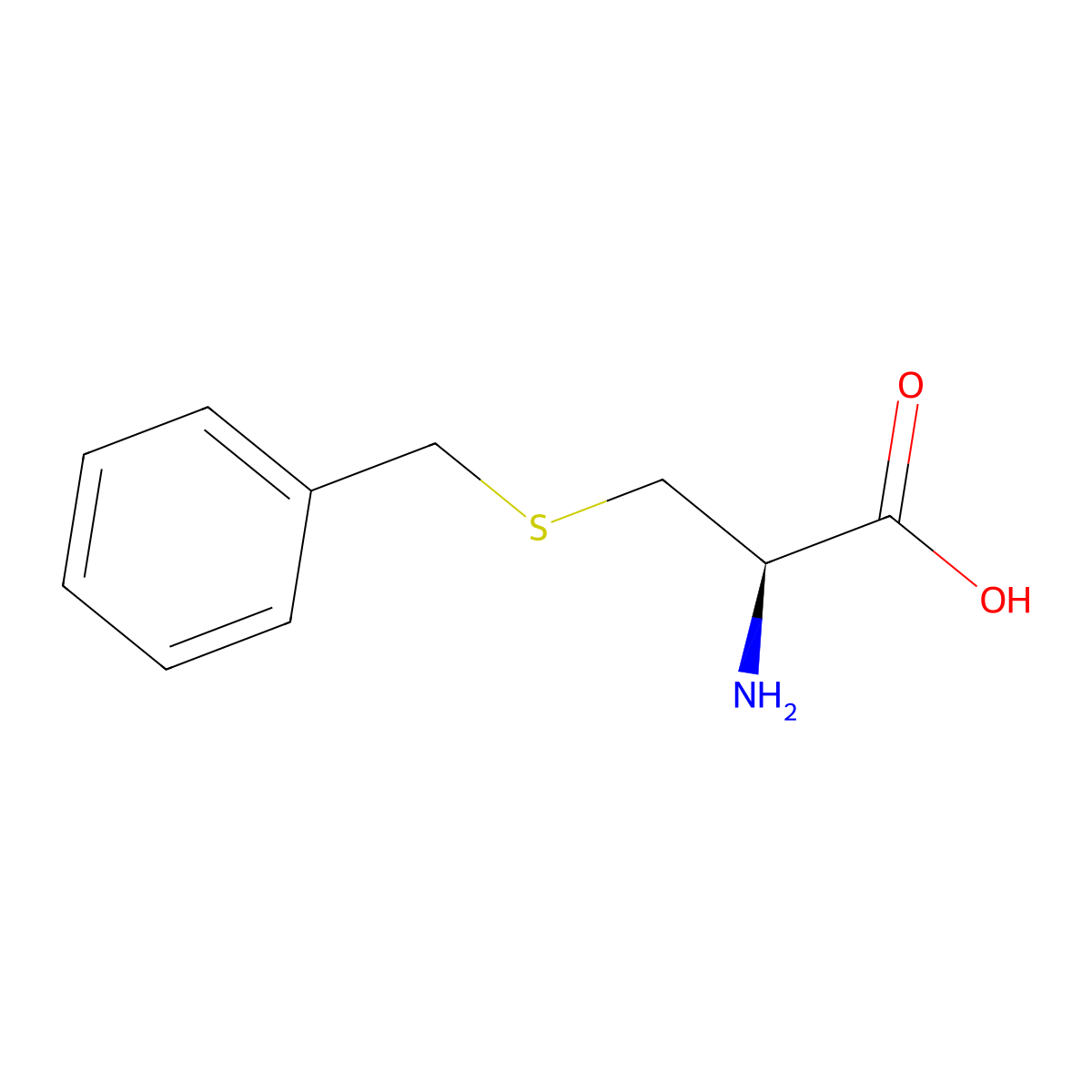S-benzyl-L-cysteine molecular structure, CAS 3054-01-1